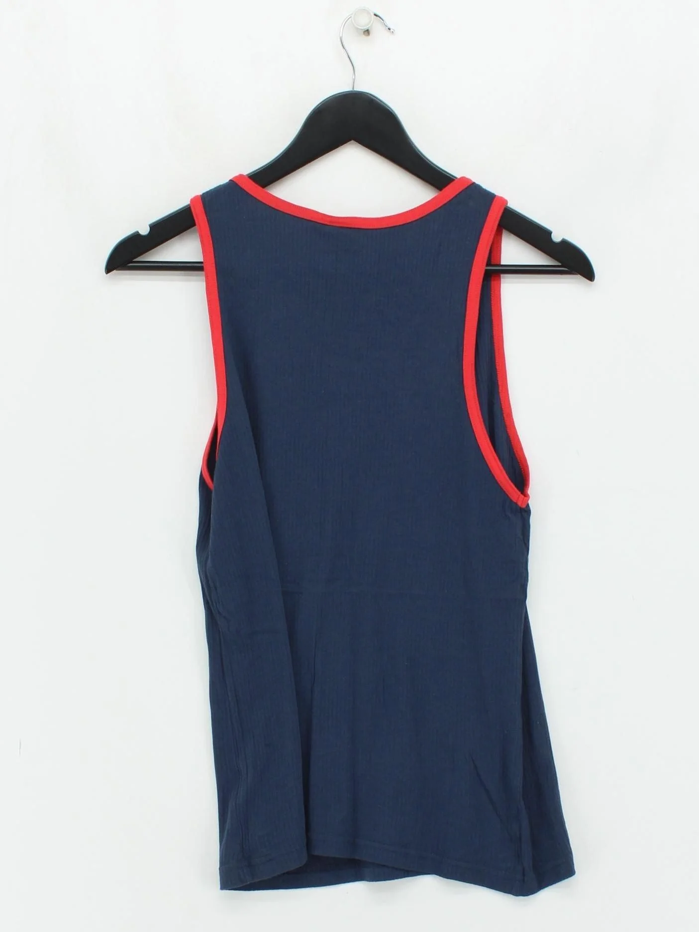 Topman Men's T-Shirt S Blue 100% Cotton Sleeveless Round Neck Basic - Image 2