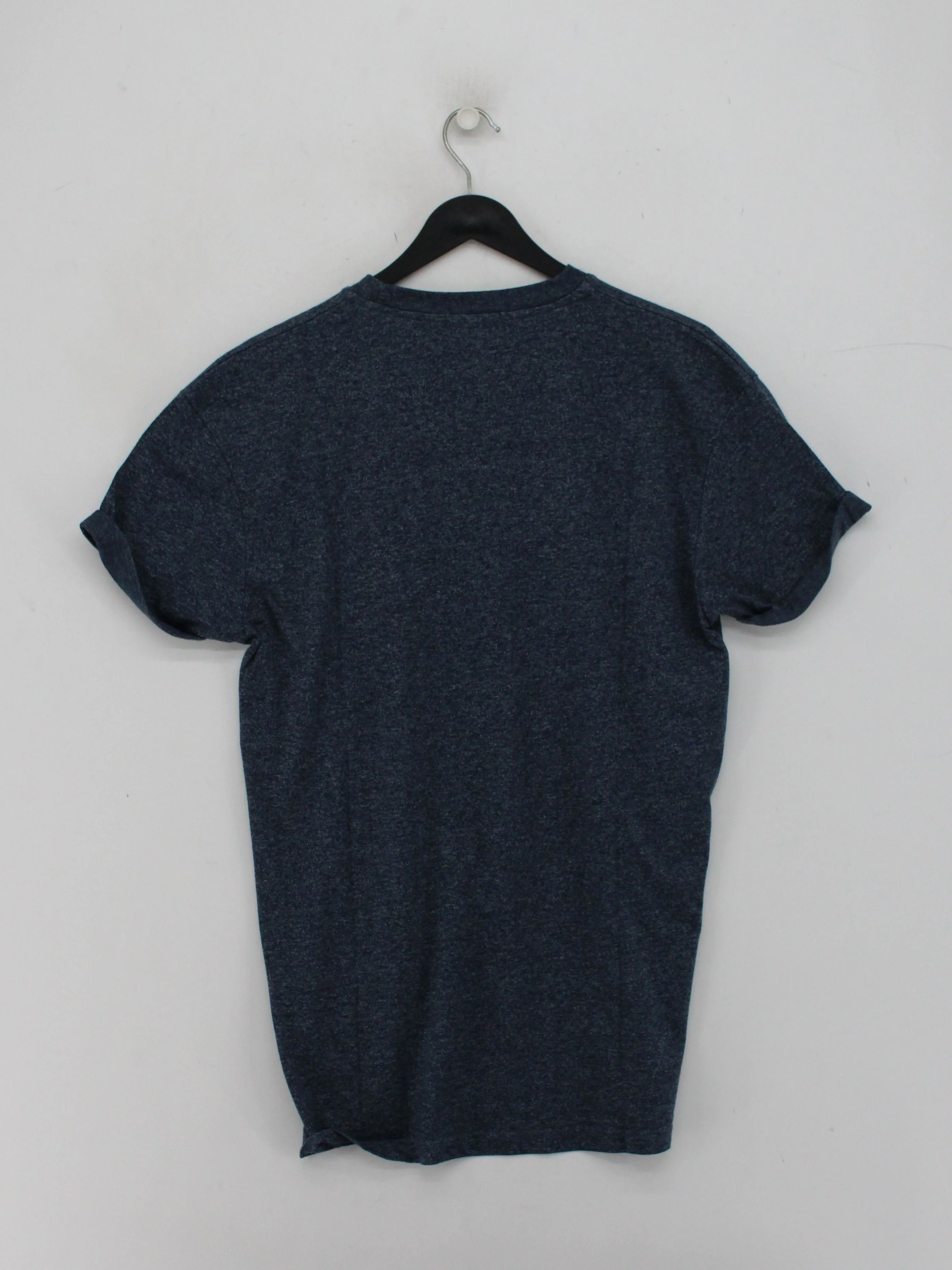 Topman Men's T-Shirt S Blue Cotton with Polyester Basic - Image 2