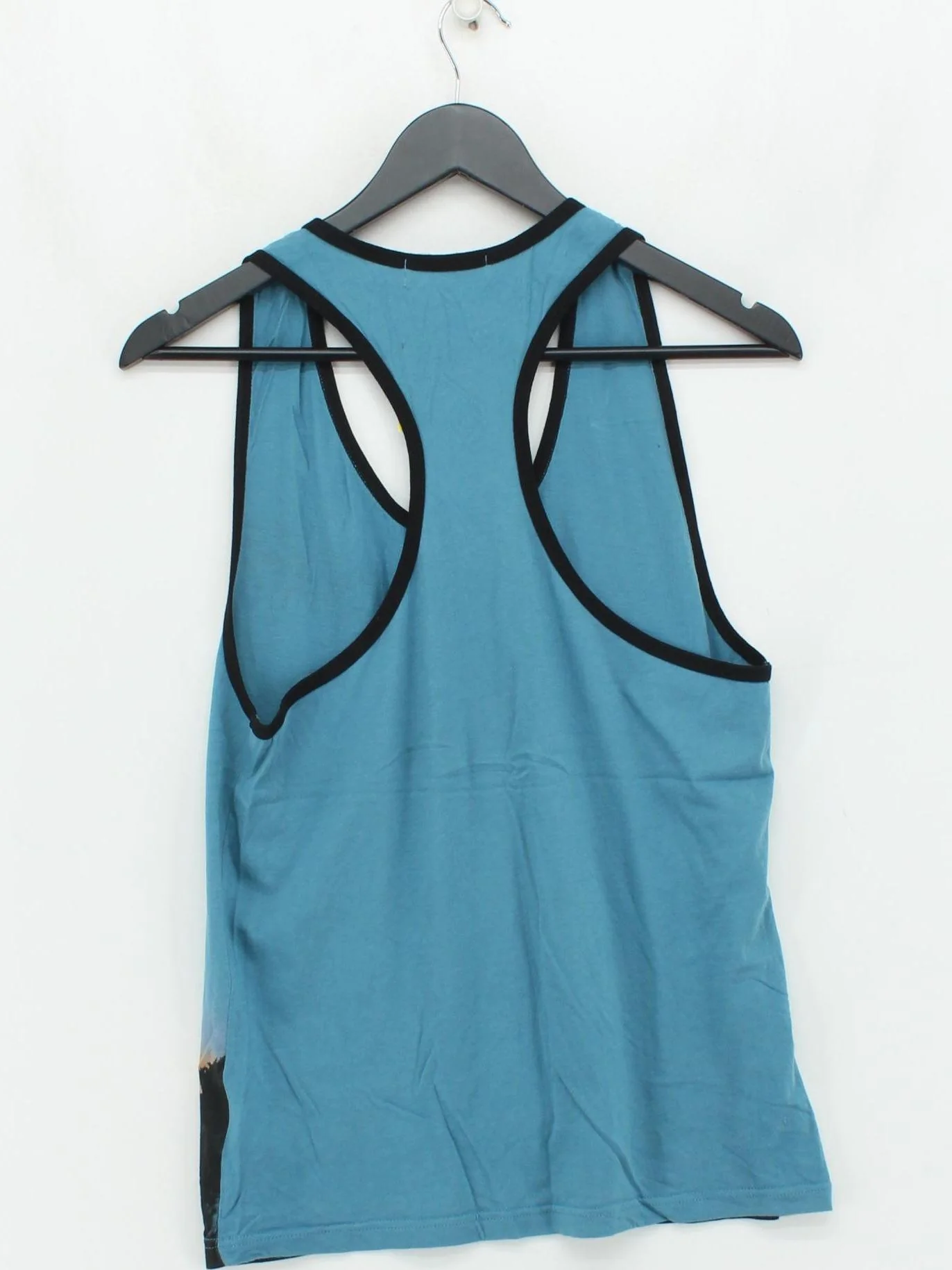 Topman Men's T-Shirt S Blue Graphic 100% Cotton Sleeveless Round Neck Basic - Image 2