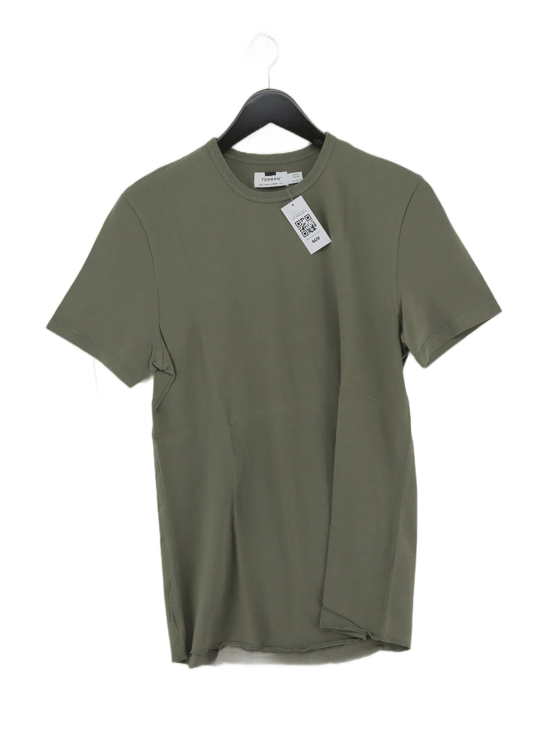 Topman Men's T-Shirt S Green 100% Other Basic