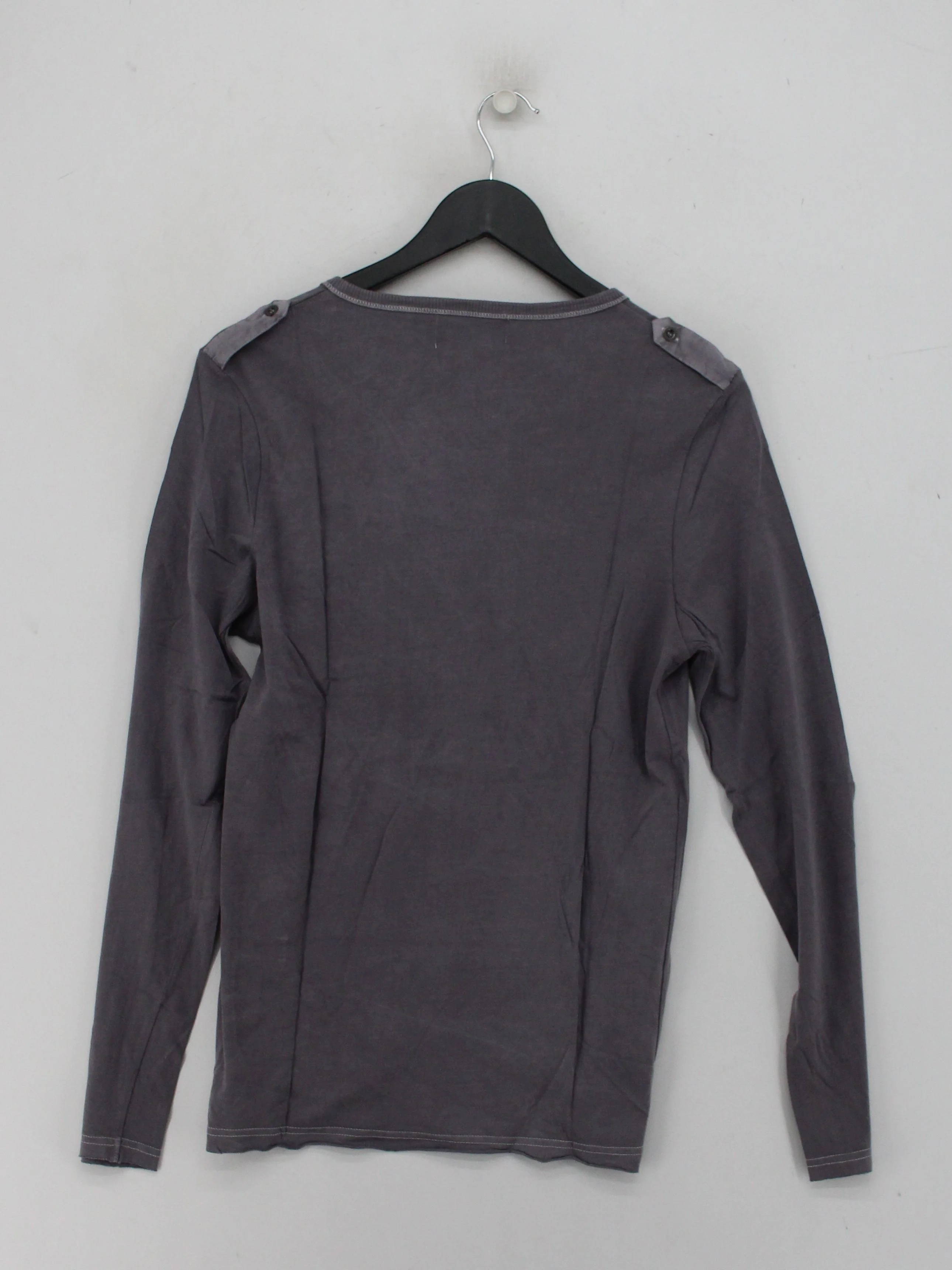 Topman Men's T-Shirt S Grey 100% Cotton Basic - Image 2