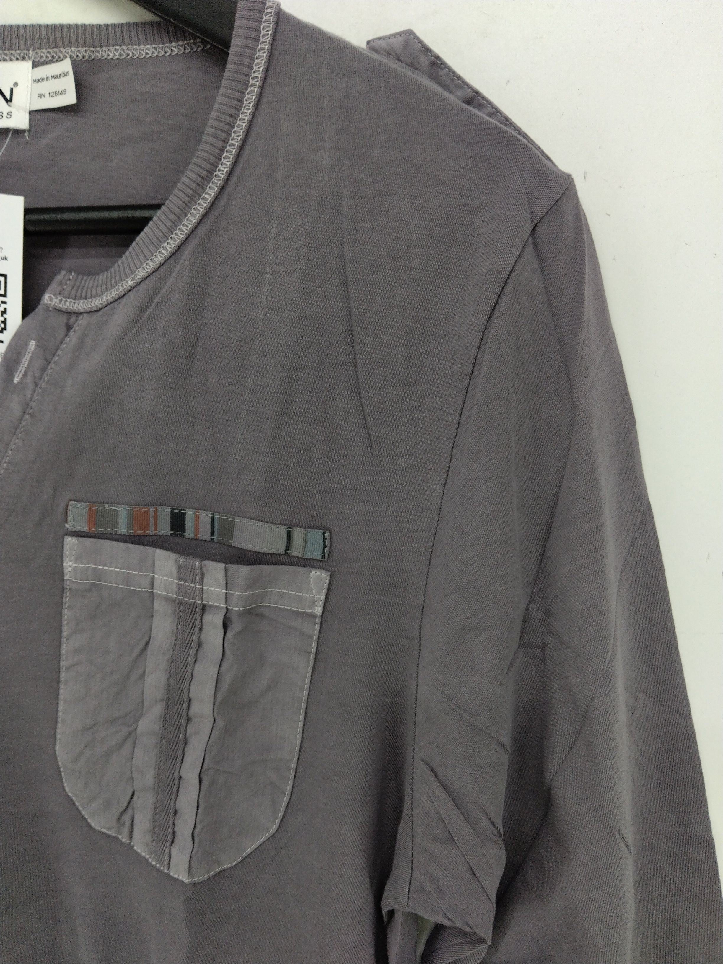 Topman Men's T-Shirt S Grey 100% Cotton Basic - Image 5