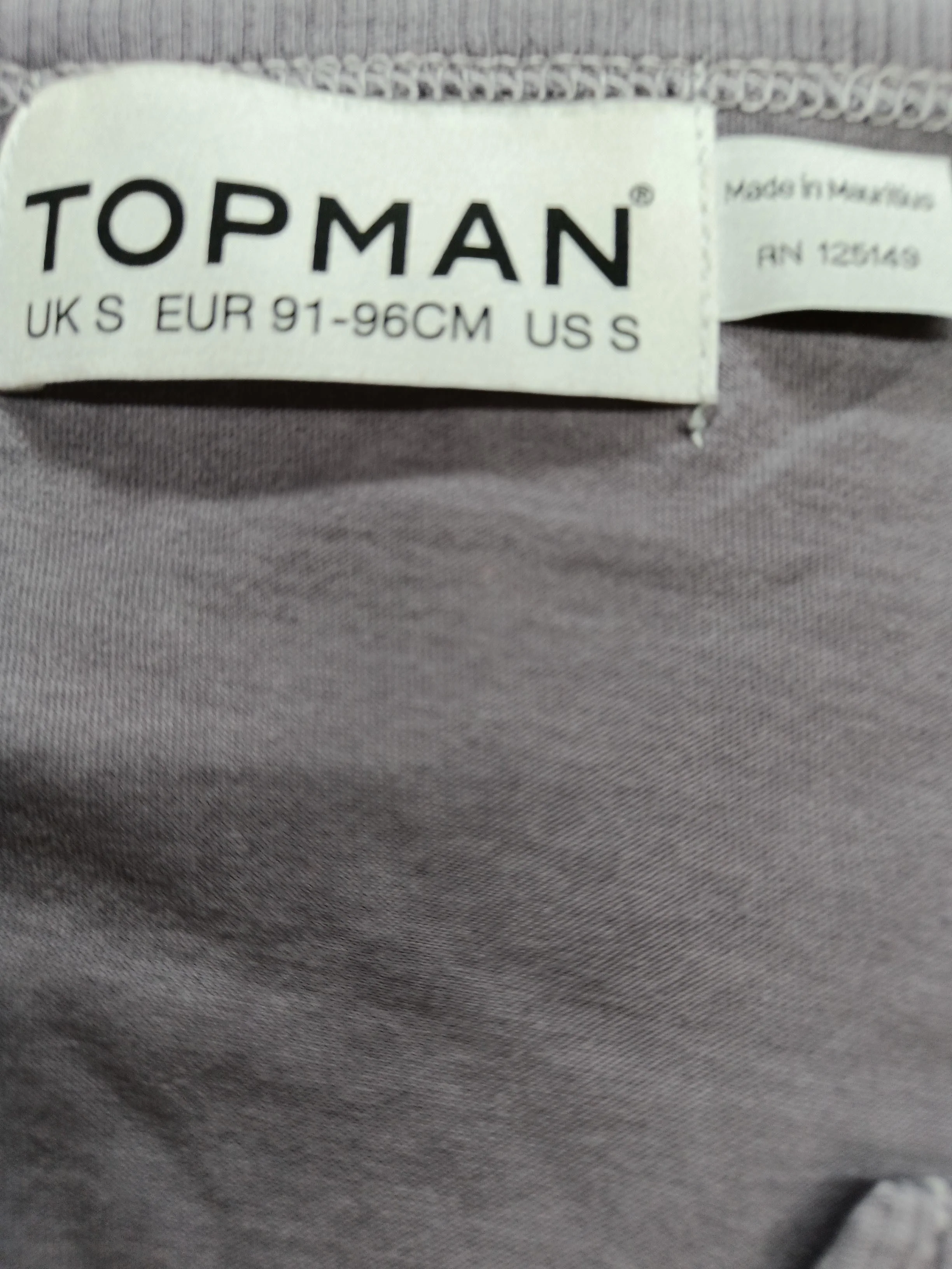 Topman Men's T-Shirt S Grey 100% Cotton Basic - Image 6