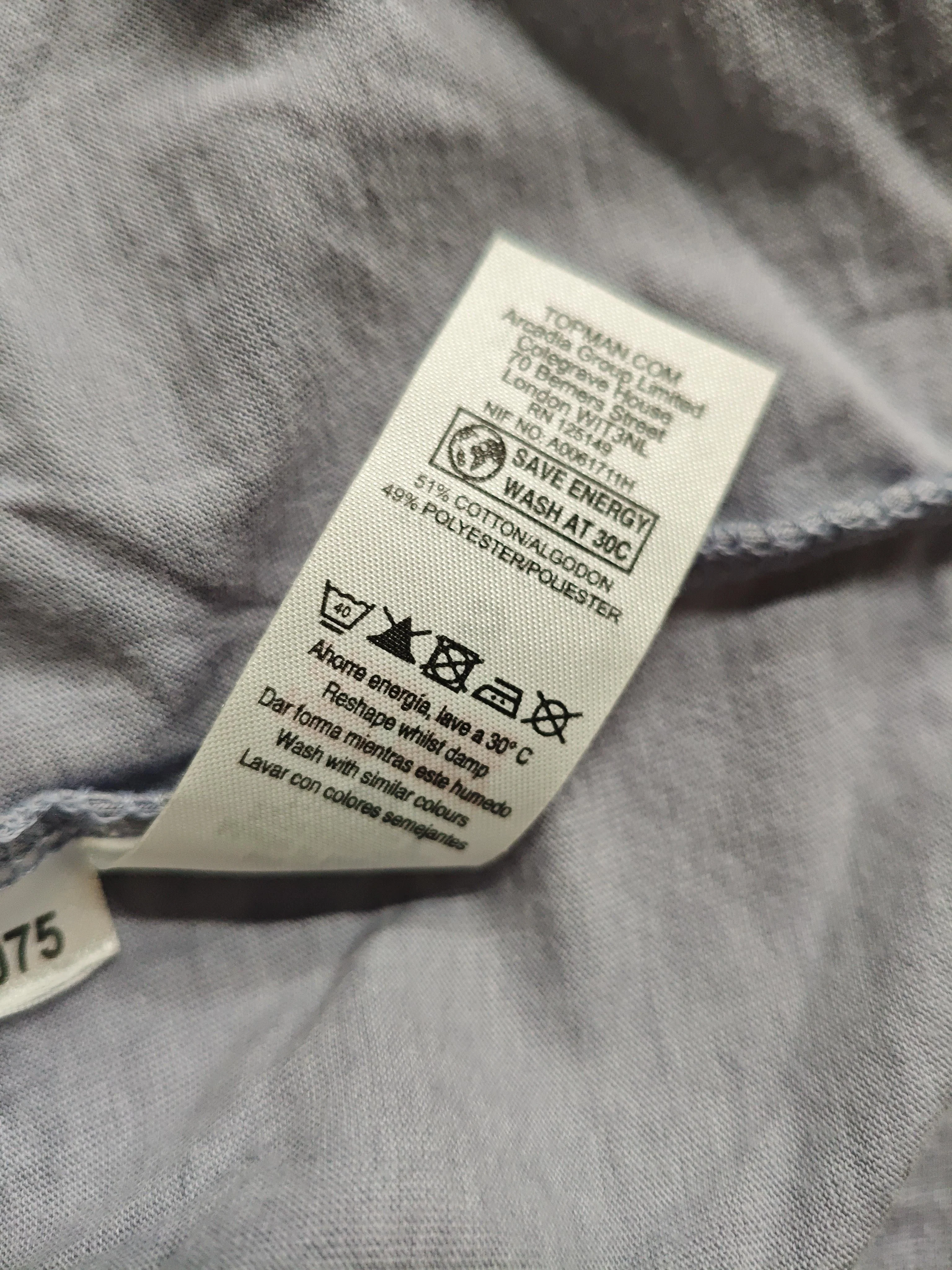 Topman Men's T-Shirt S Grey Cotton with Polyester Sleeveless Round Neck Basic - Image 6