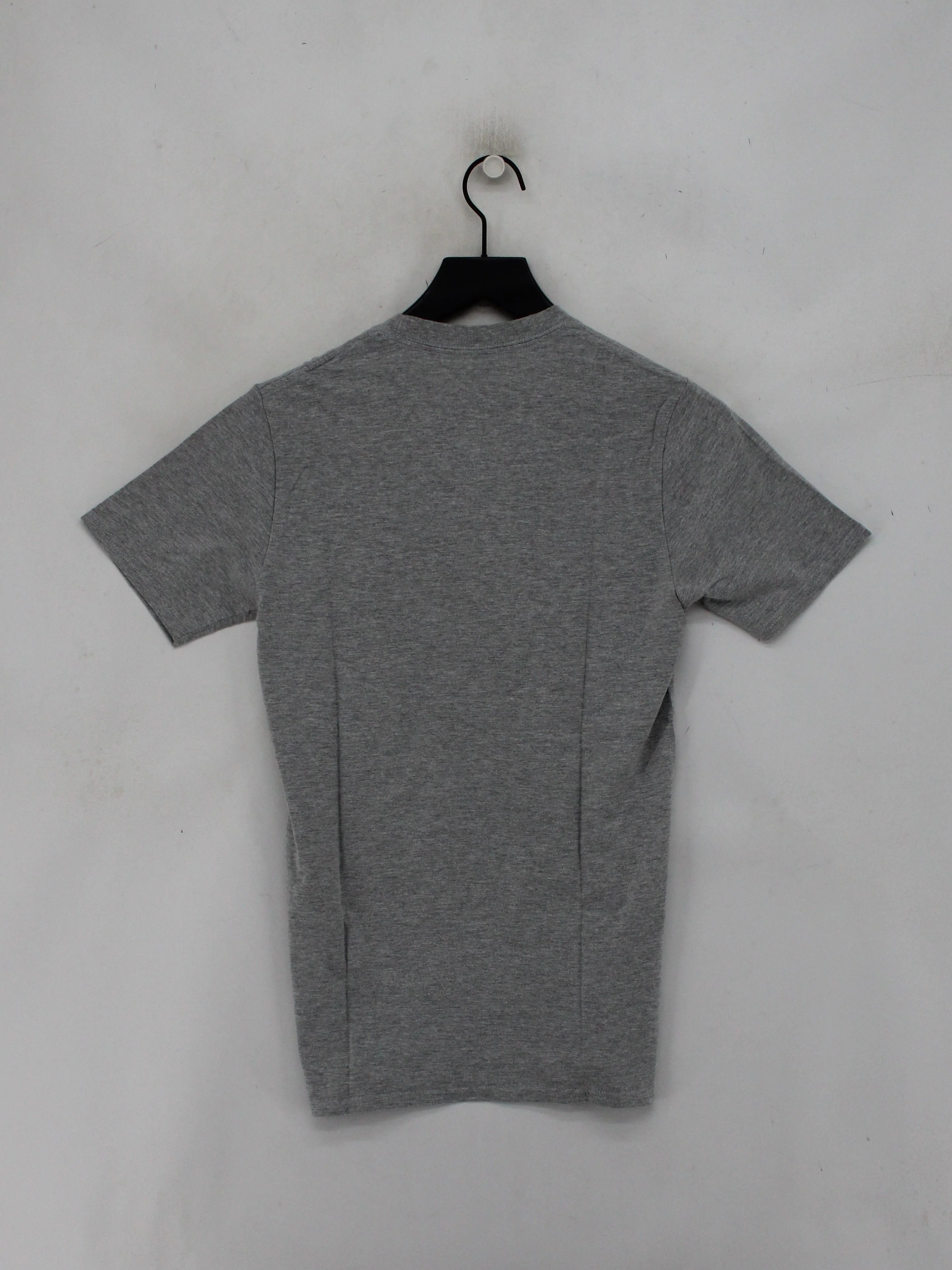 Topman Men's T-Shirt S Grey Graphic Cotton with Polyester Basic - Image 2