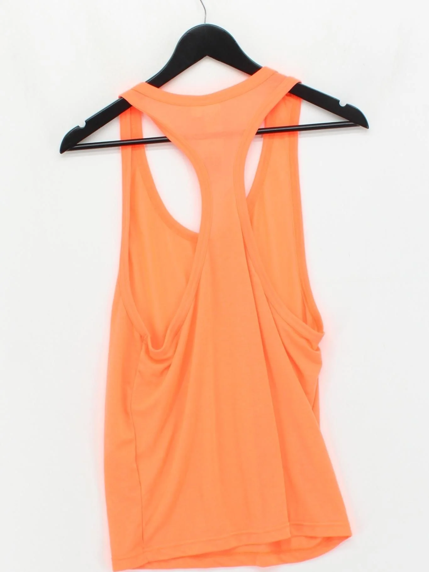 Topman Men's T-Shirt S Orange 100% Polyester Sleeveless Round Neck Basic - Image 2