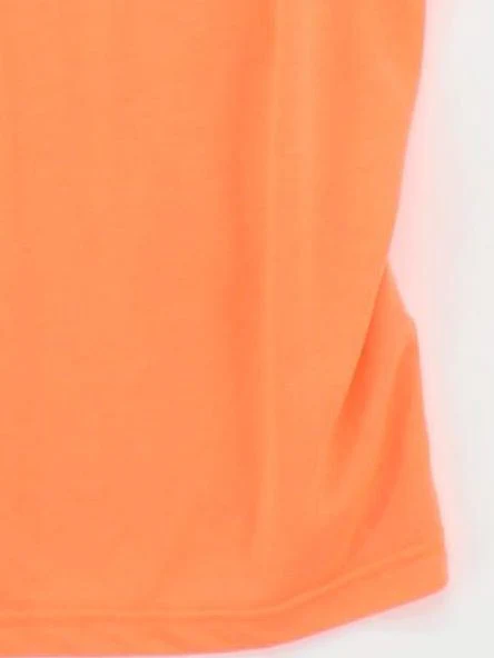 Topman Men's T-Shirt S Orange 100% Polyester Sleeveless Round Neck Basic - Image 4