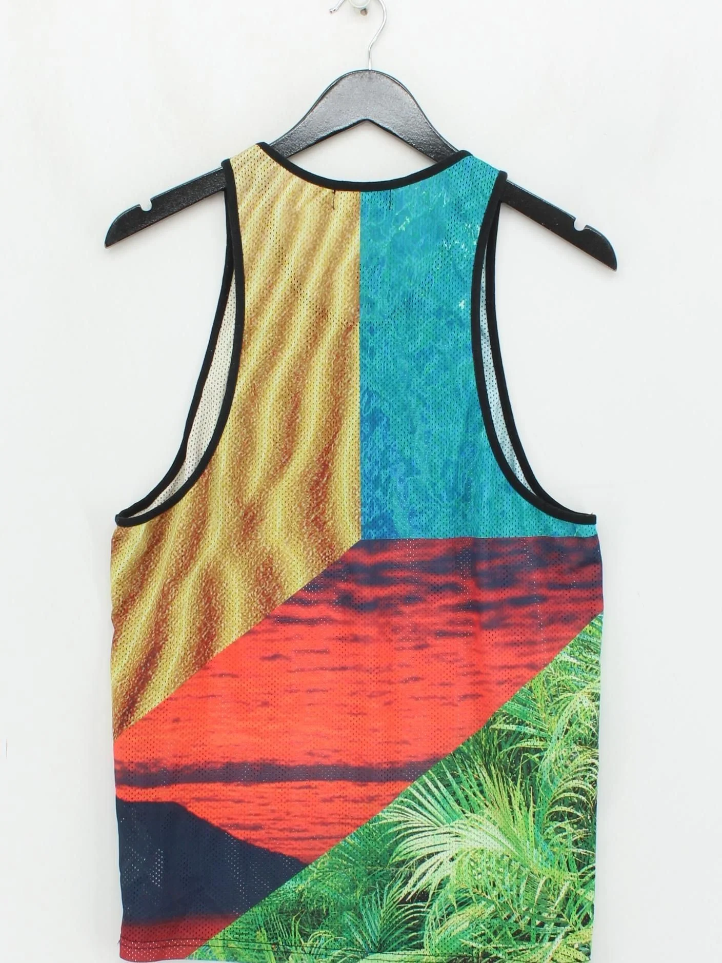 Topman Men's T-Shirt XS Multi Polyester with Cotton Sleeveless Round Neck Basic - Image 2