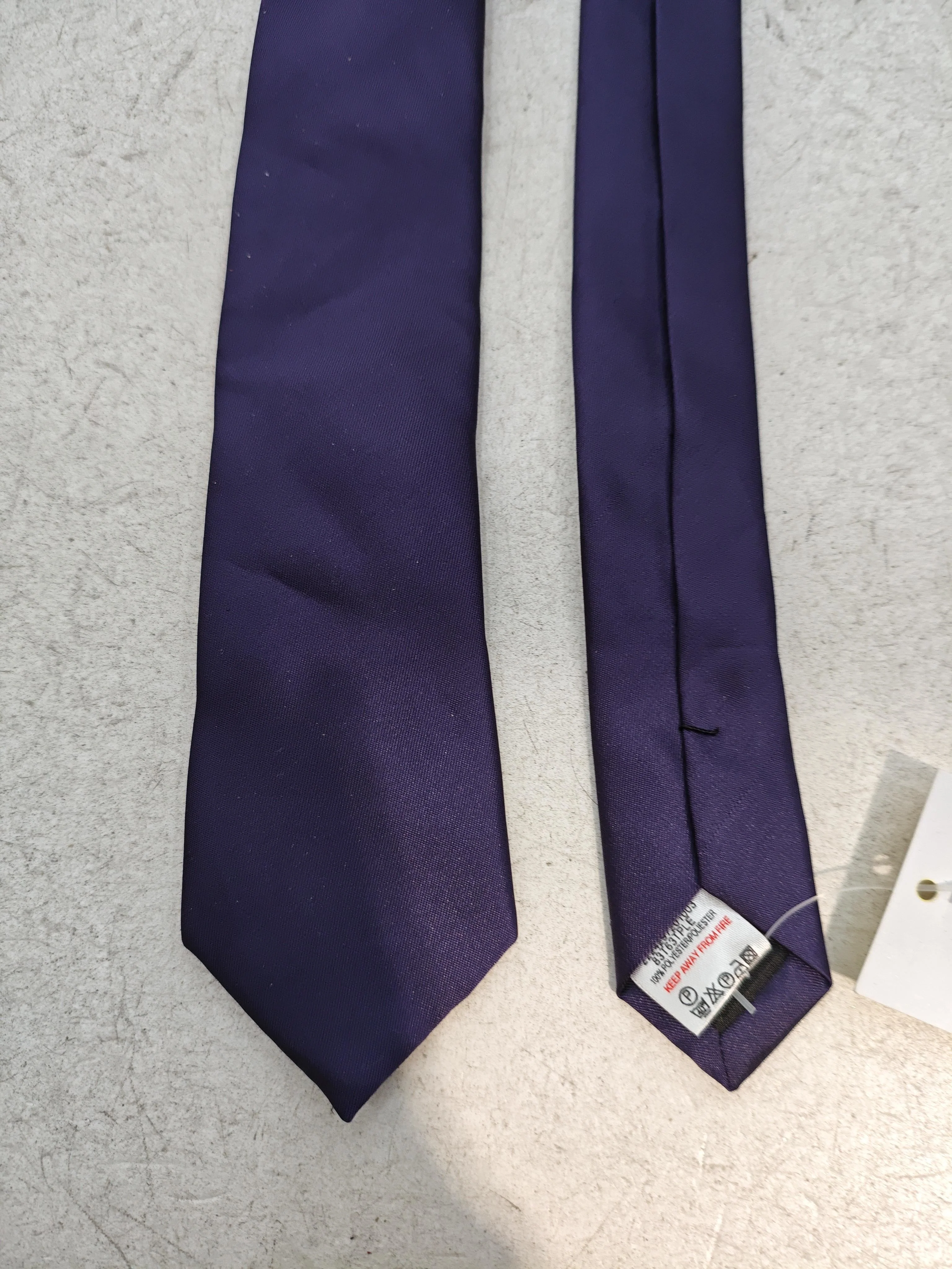 Topman Men's Tie Purple 100% Polyester - Image 4