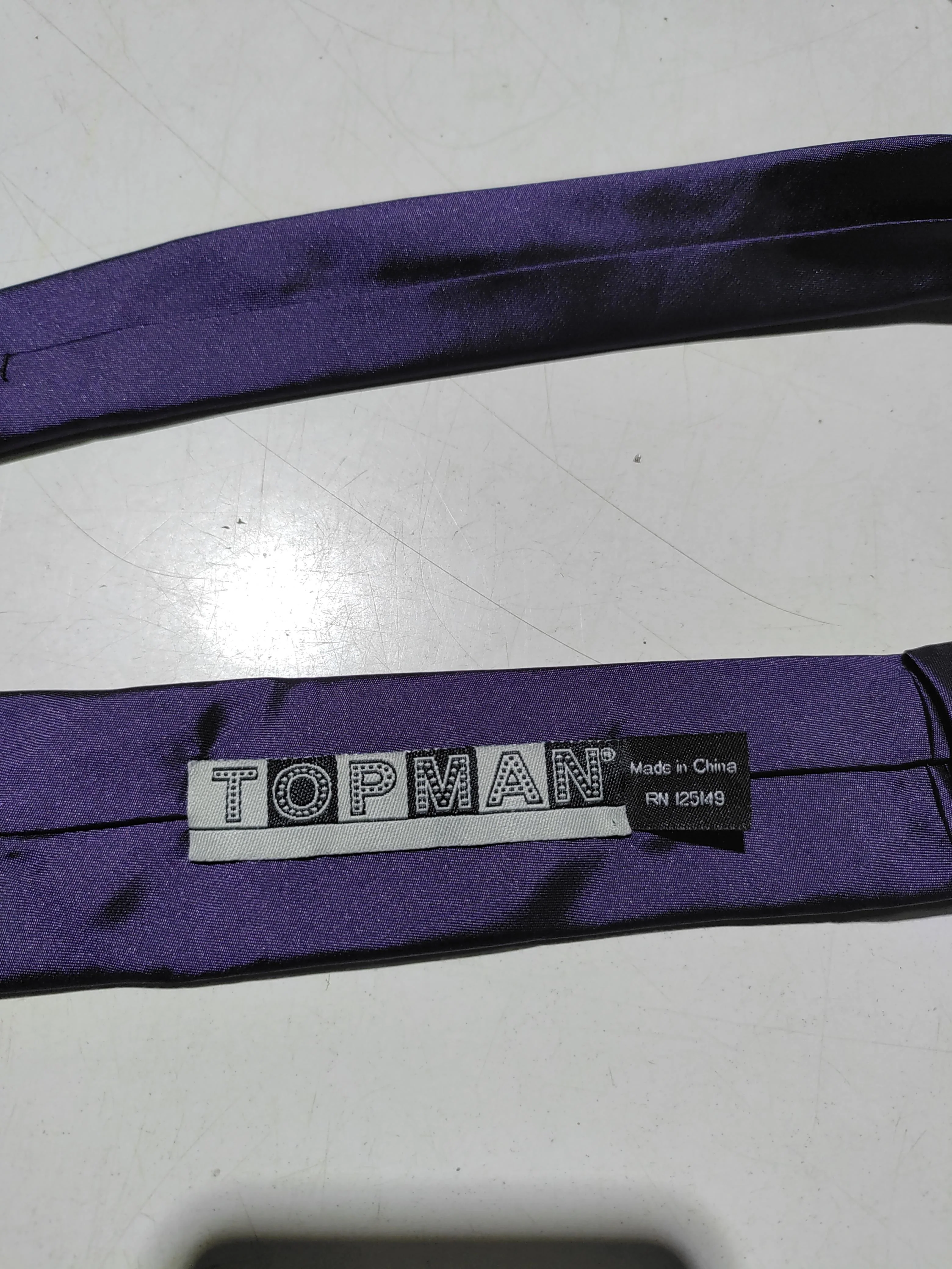 Topman Men's Tie Purple 100% Polyester - Image 5