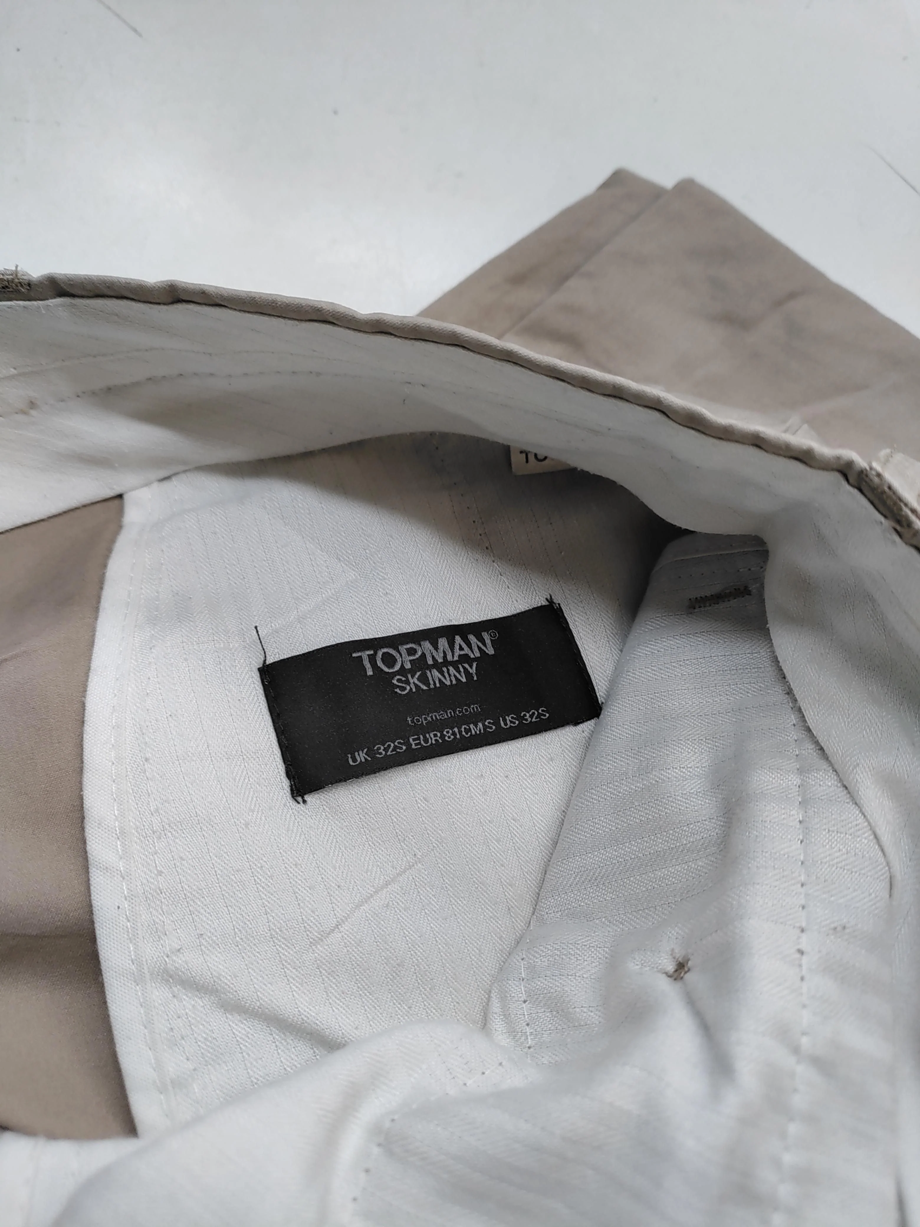 Topman Men's Trousers S Tan 100% Cotton Skinny Chino - Image 6