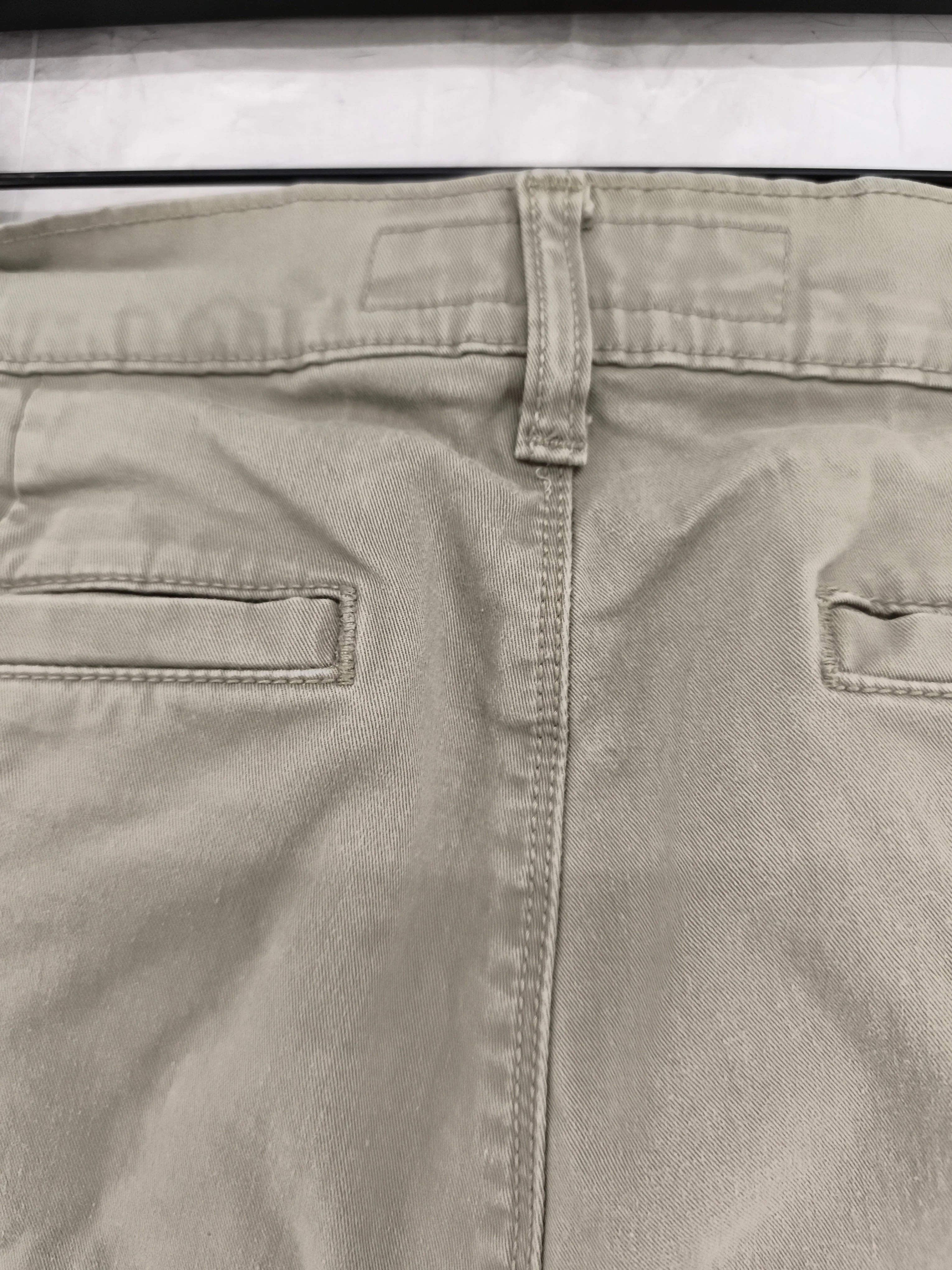 Topman Men's Trousers W 28 in; L 30 in Tan Cotton with Elastane Straight Chino - Image 5