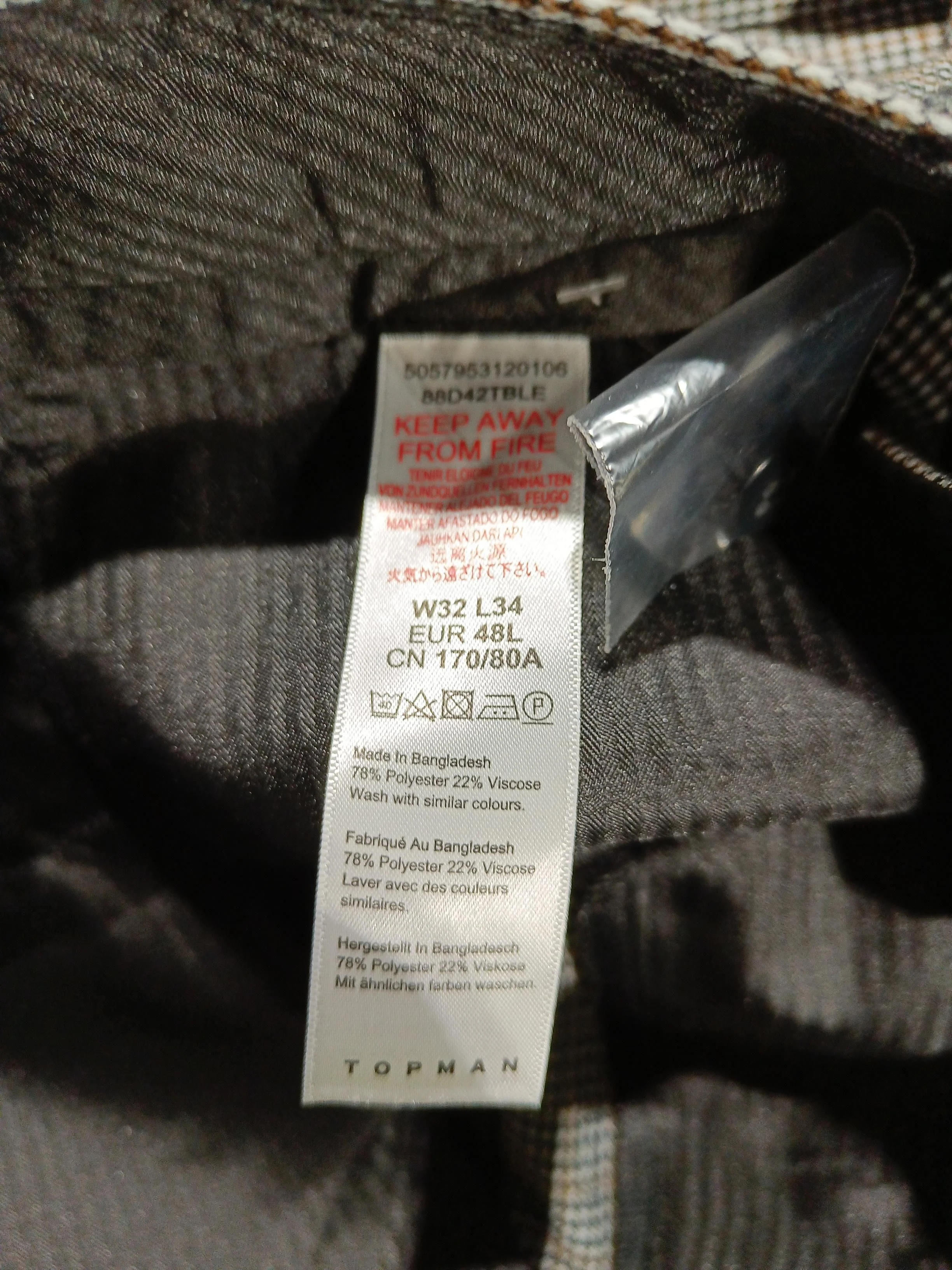 Topman Men's Trousers W 32 in Grey Polyester with Viscose Chino New with tags - Image 6