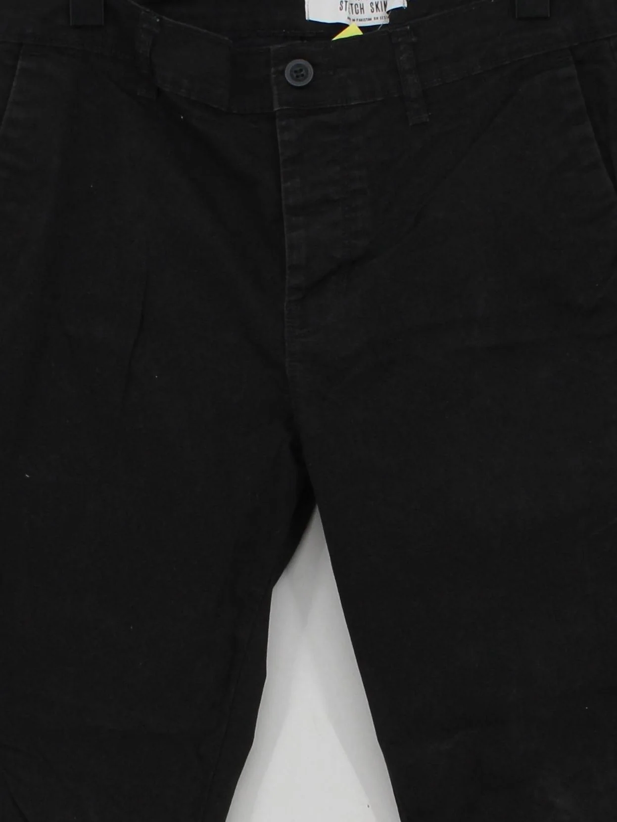 Topman Men's Trousers W 34 in Black Cotton with Elastane Skinny Chino - Image 3