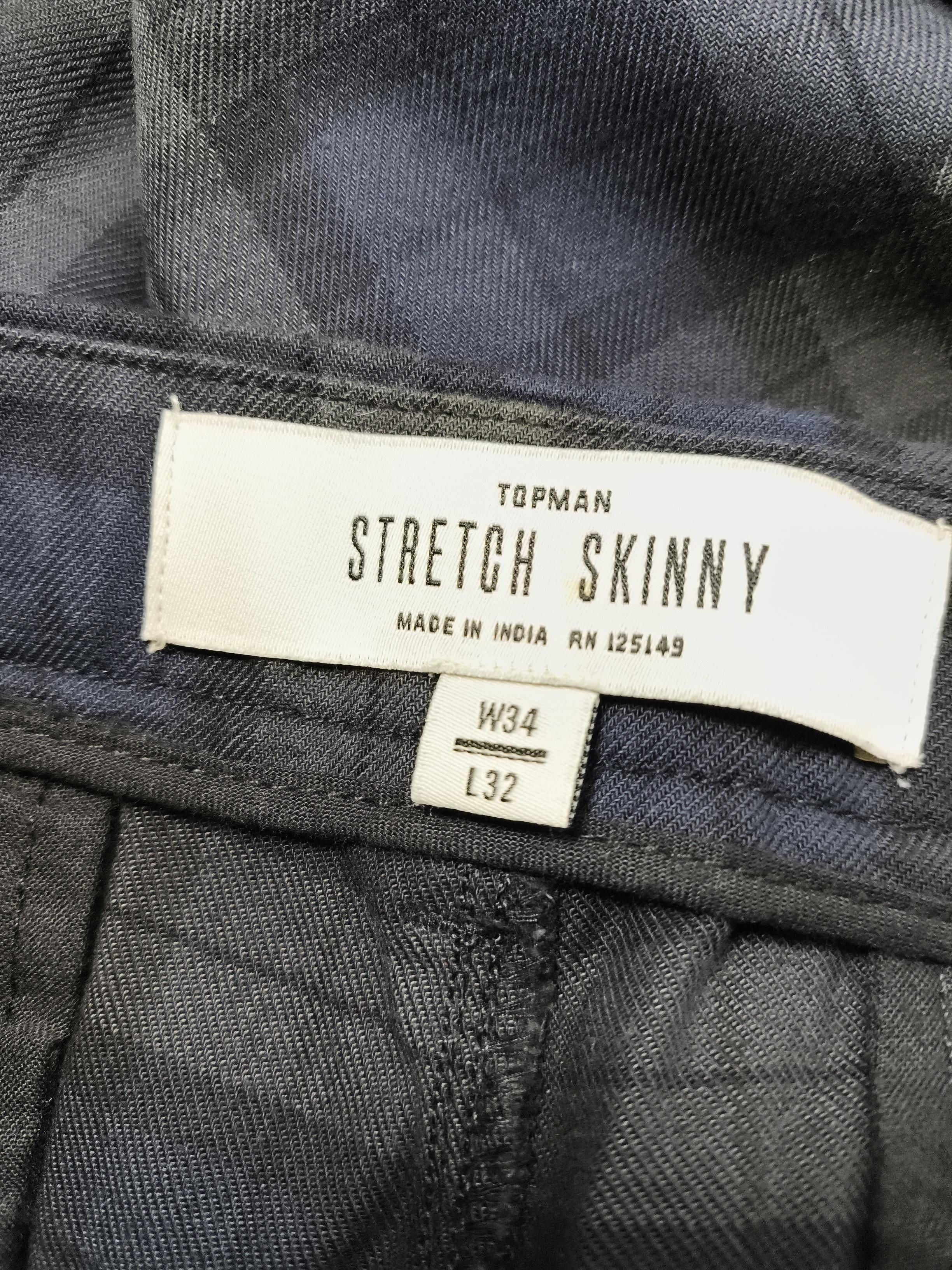 Topman Men's Trousers W 34 in Blue Cotton with Elastane Chino - Image 5