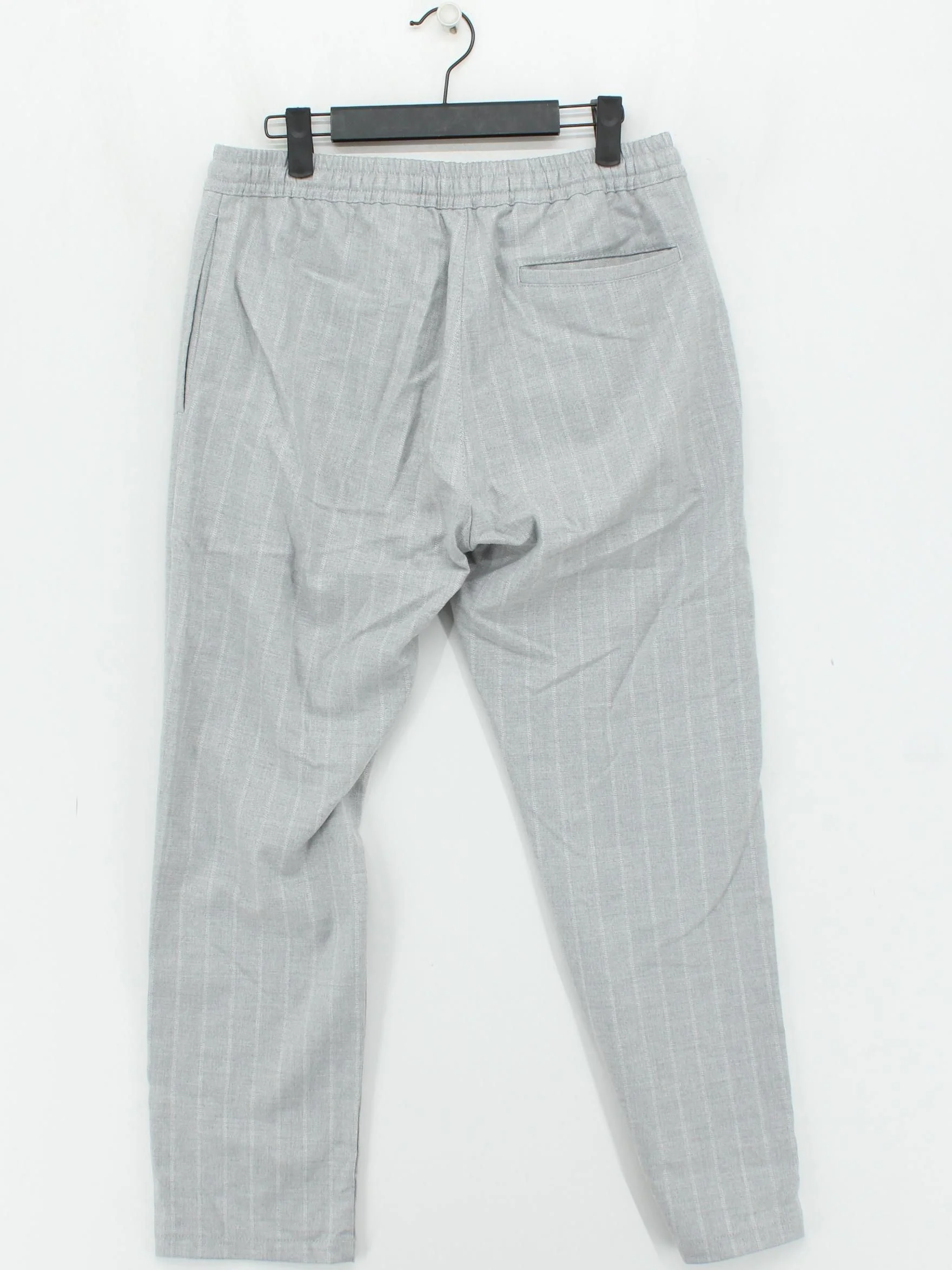 Topman Men's Trousers W 34 in Grey Polyester with Viscose, Elastane Chino - Image 2