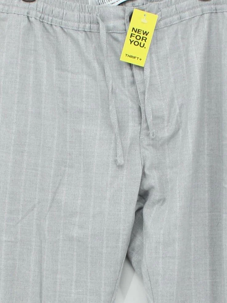 Topman Men's Trousers W 34 in Grey Polyester with Viscose, Elastane Chino - Image 3