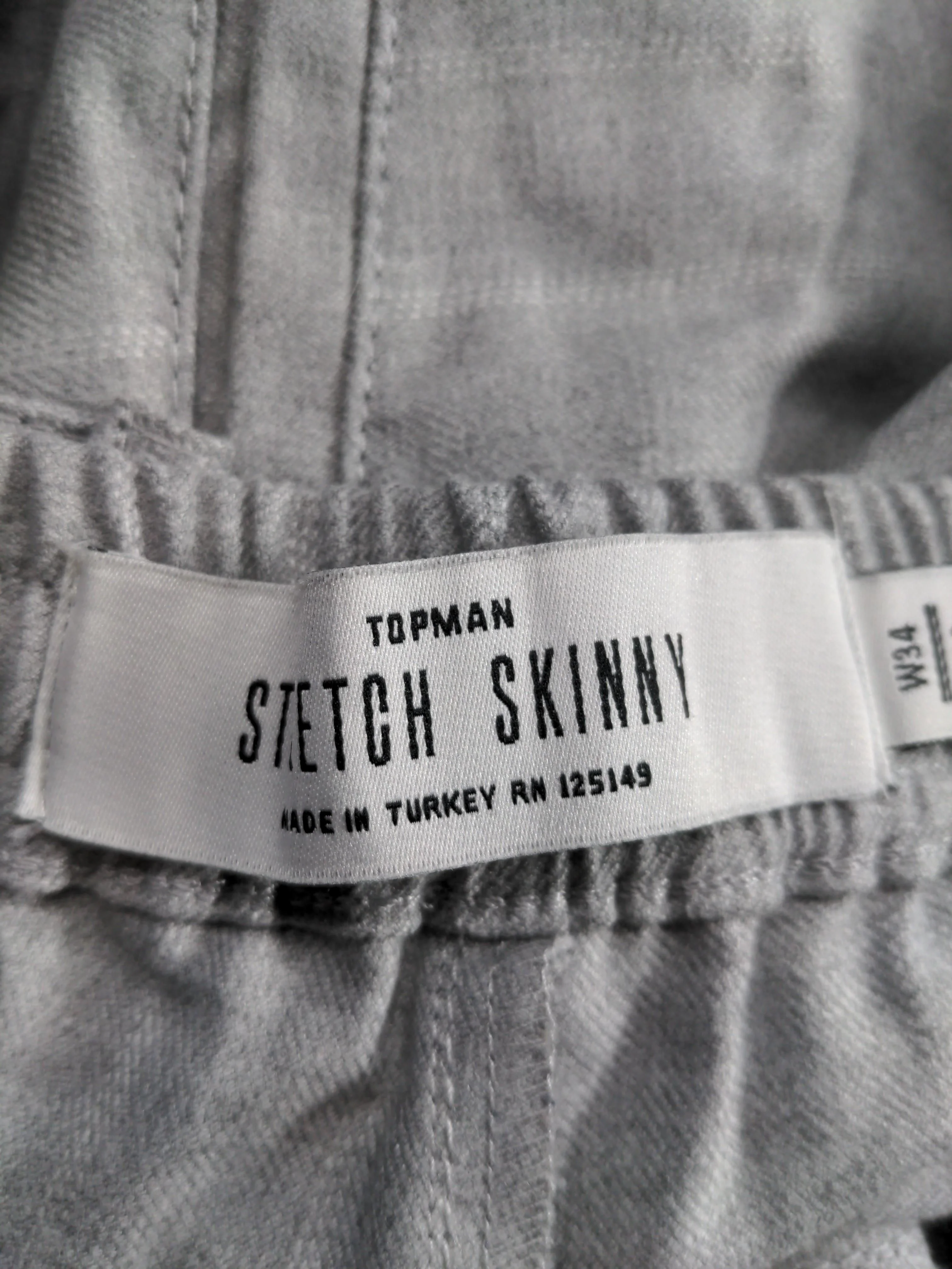 Topman Men's Trousers W 34 in Grey Polyester with Viscose, Elastane Chino - Image 5