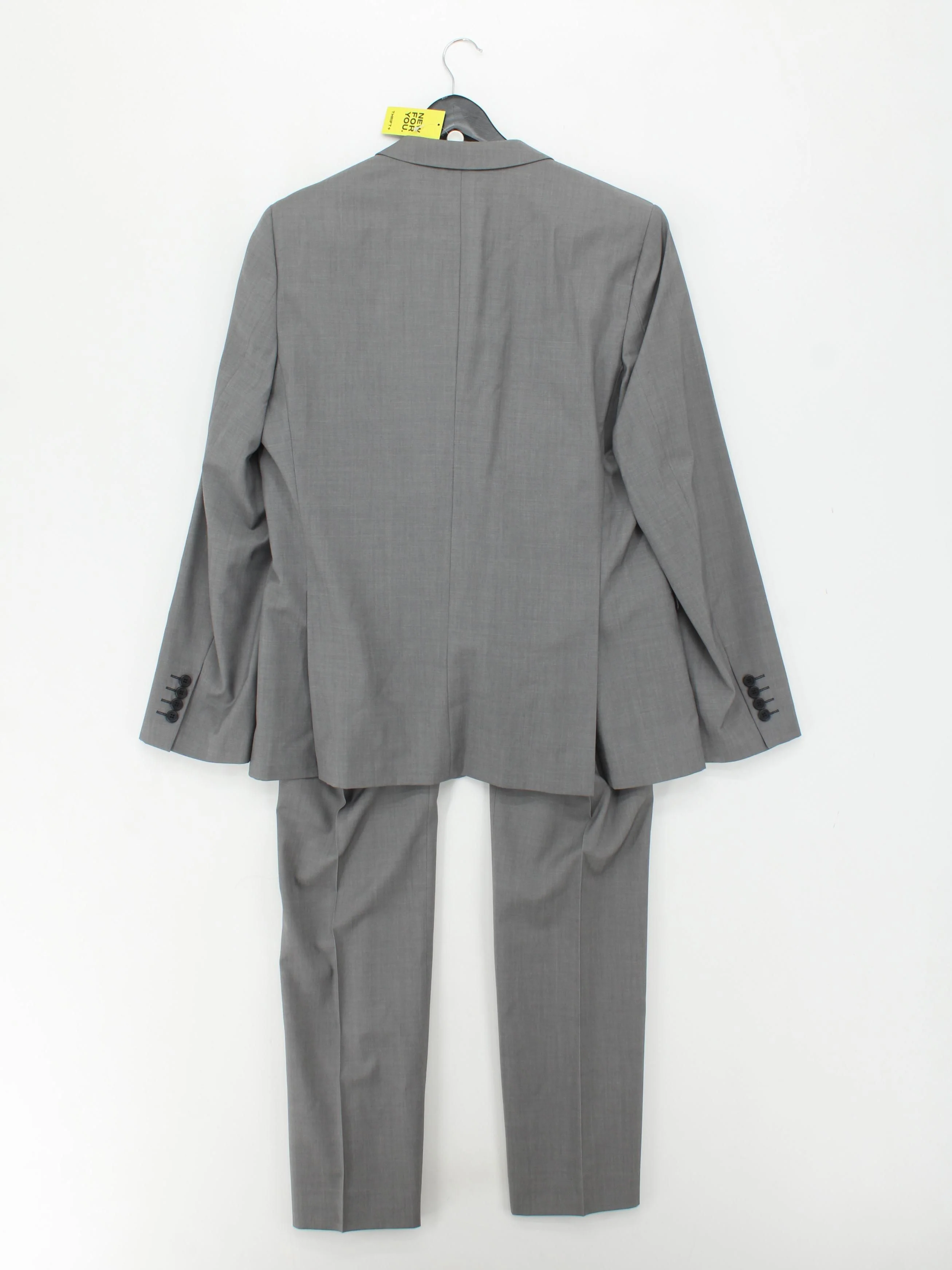 Topman Men's Two Piece Suit Chest: 42 in Grey Wool with Polyester 2 Piece - Image 2