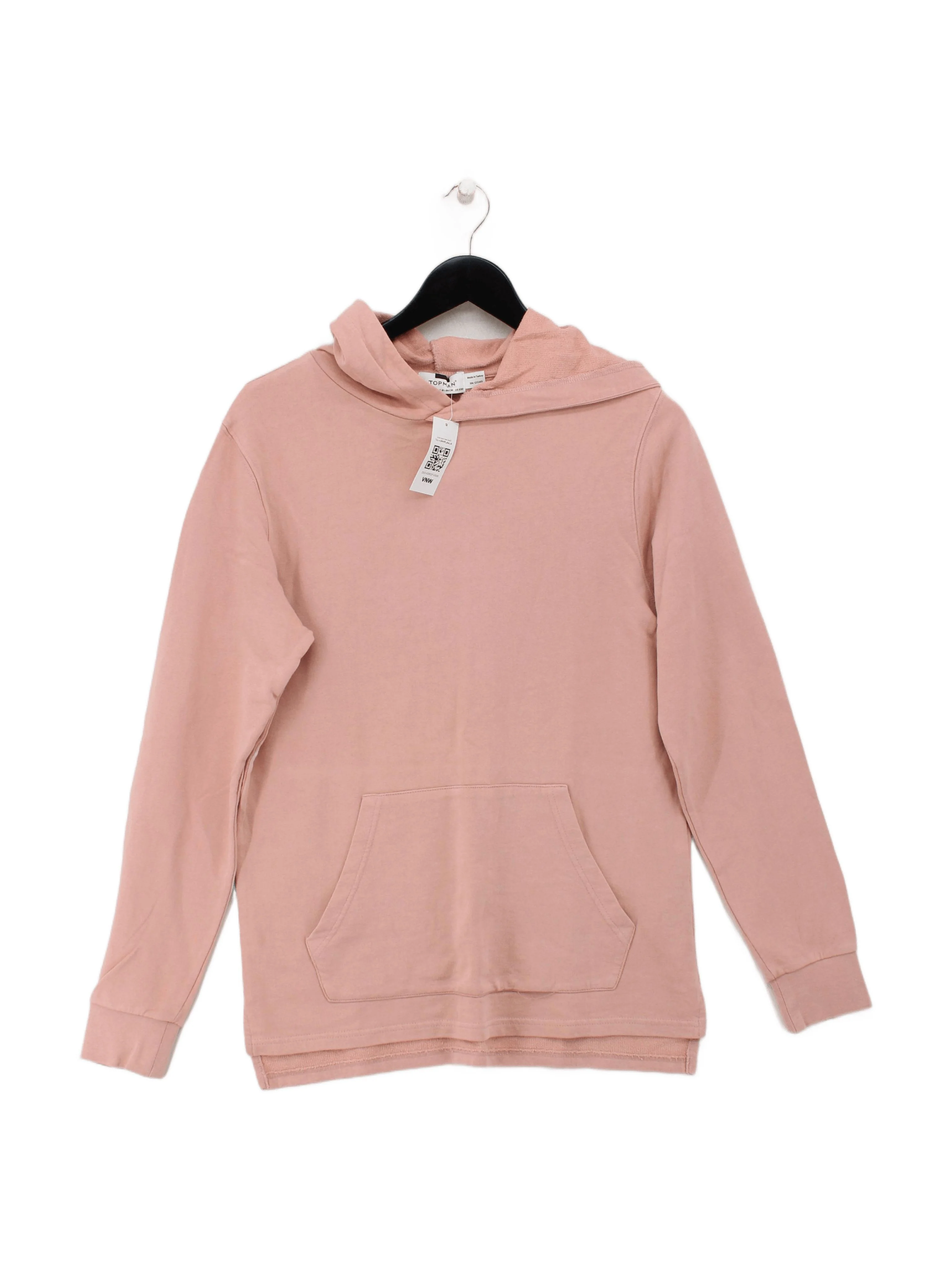 Topman Women's Hoodie XXS Pink 100% Cotton Pullover