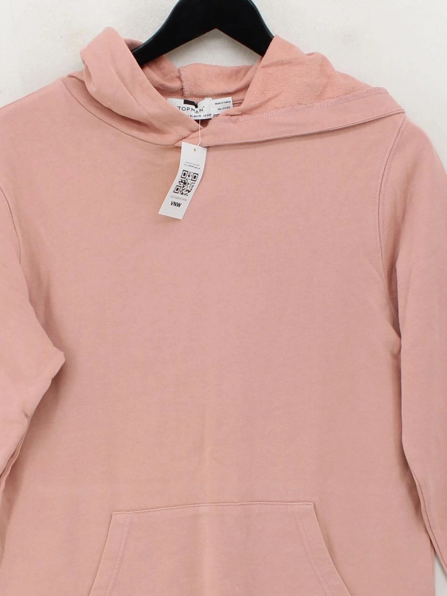 Topman Women's Hoodie XXS Pink 100% Cotton Pullover - Image 3