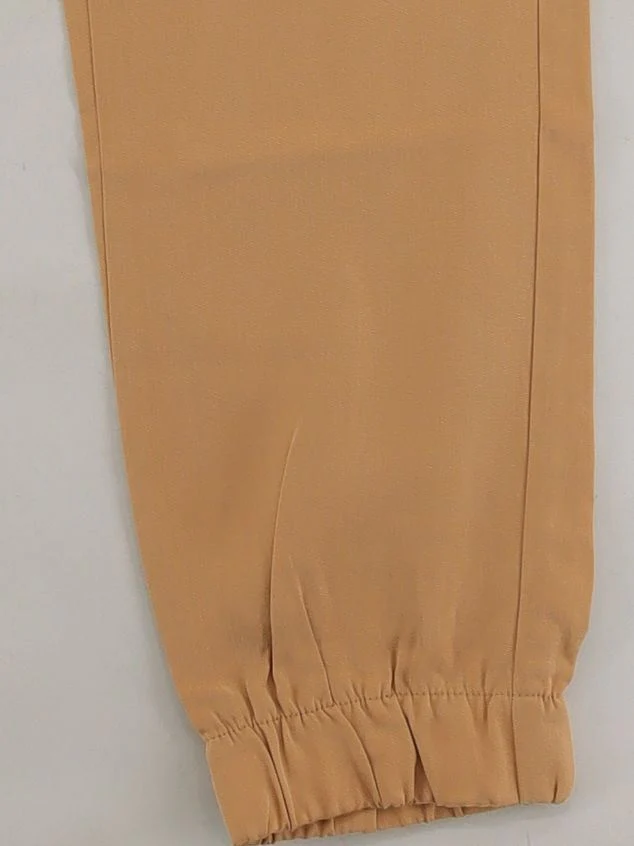 Topman Women's Sports Bottoms S Tan Lyocell Modal - Image 4