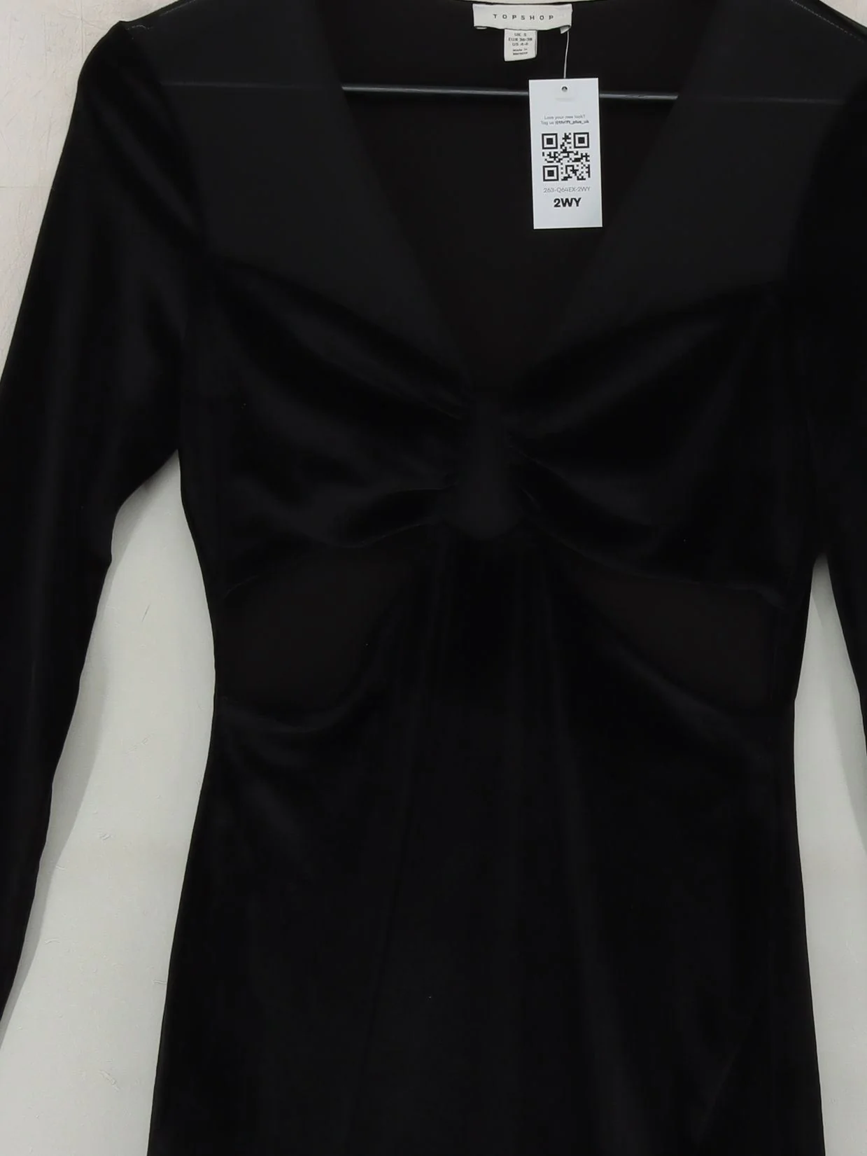 Topshop A-Line Midi Dress S in Black - Image 3