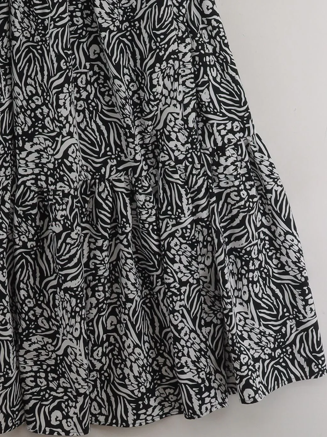 Topshop A-Line Midi Dress UK10 in Black - Image 4