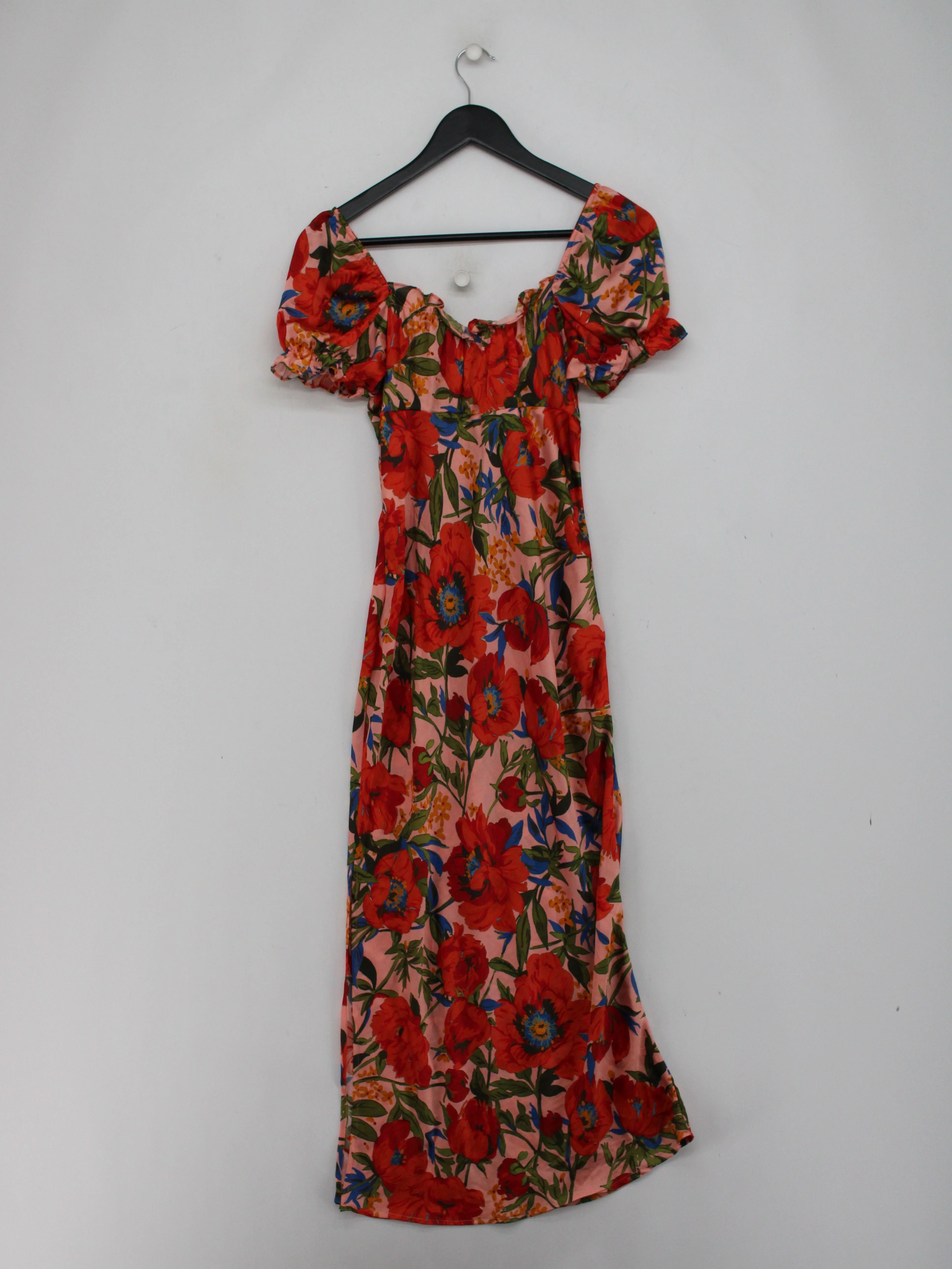 Topshop A-Line Midi Dress UK8 in Multi - Image 2
