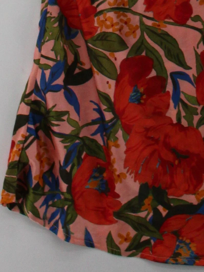 Topshop A-Line Midi Dress UK8 in Multi - Image 4