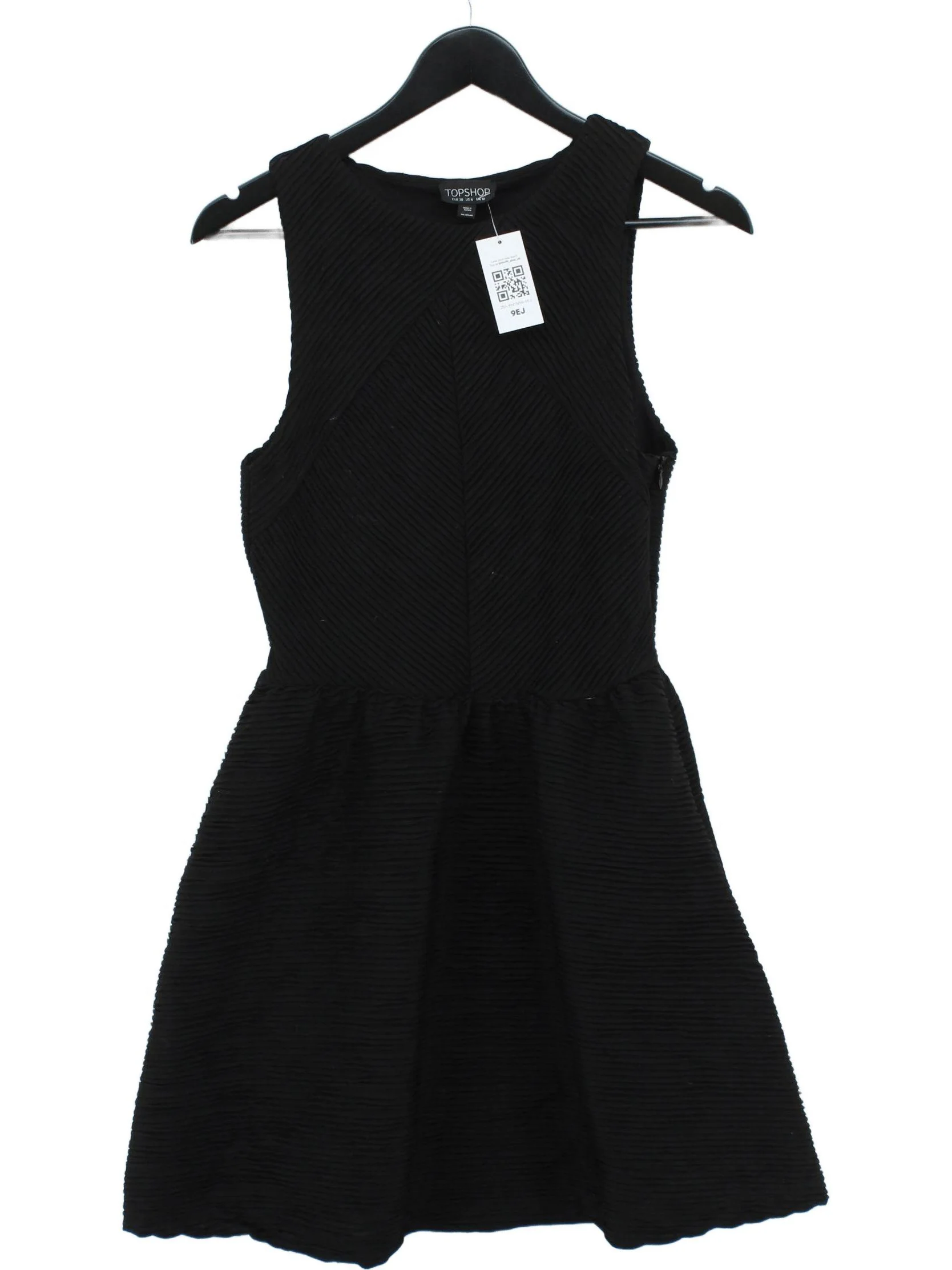 Topshop A-Line Mini Dress UK10 in Black