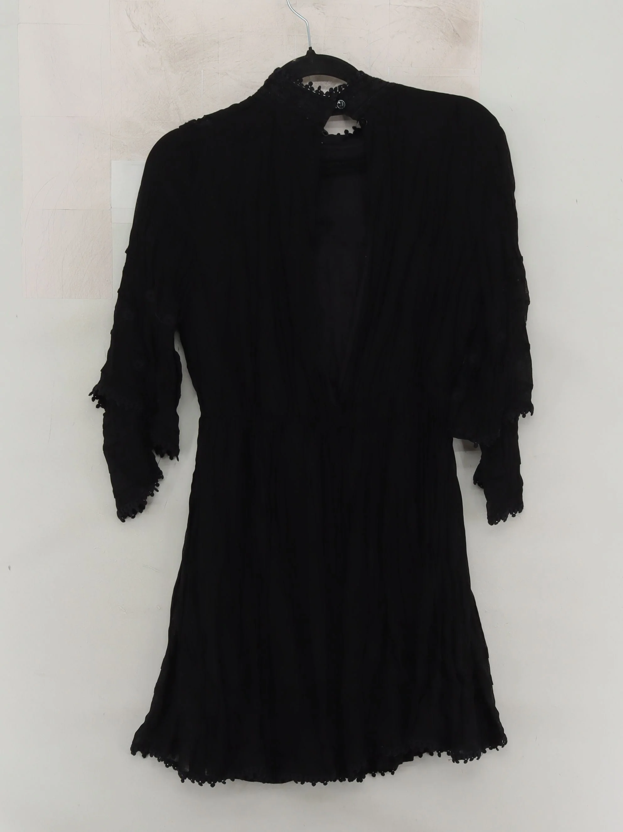 Topshop A-Line Mini Dress UK10 in Black - Image 2