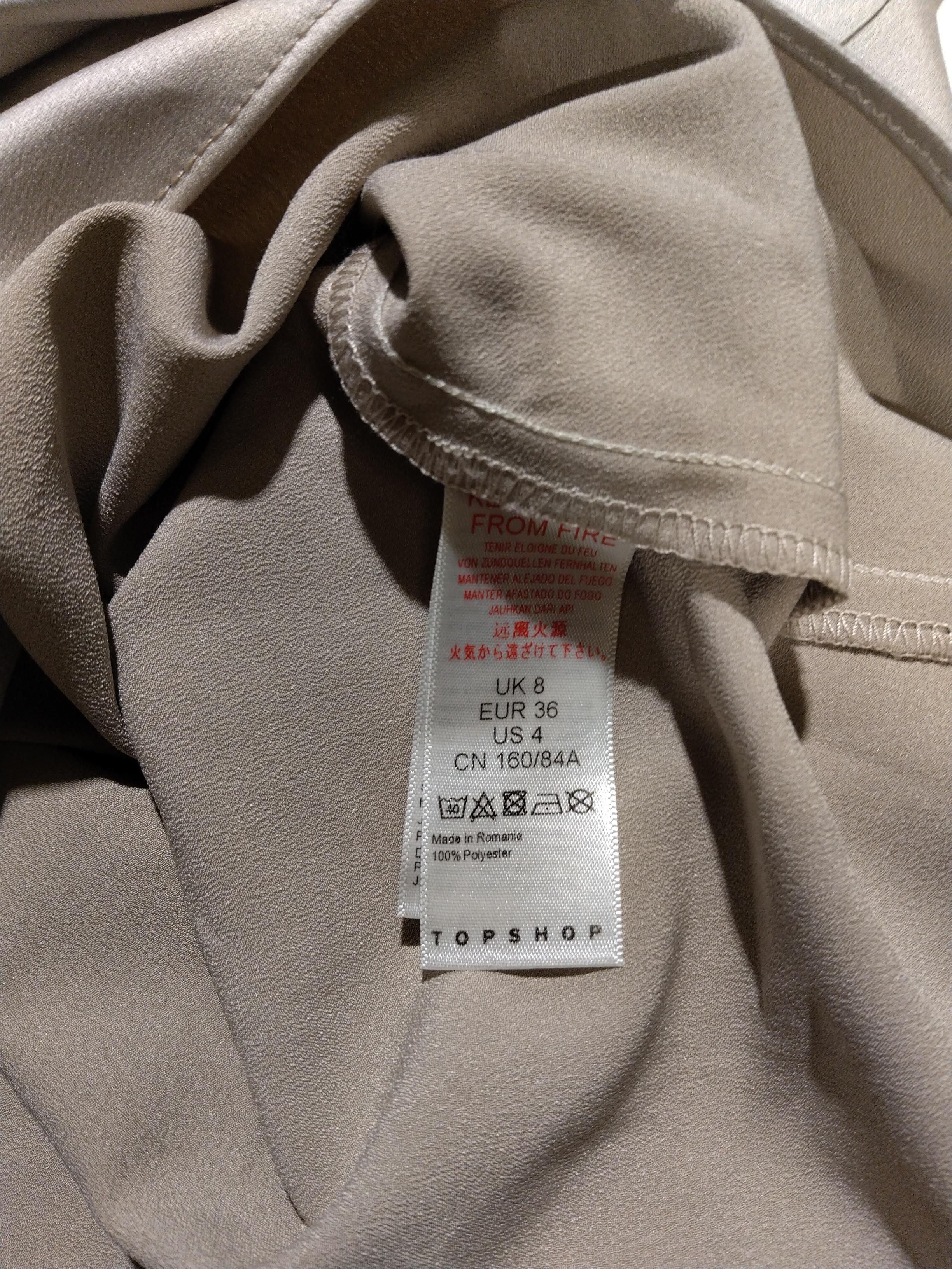 Topshop A-Line Mini Dress UK8 in Grey - Image 5