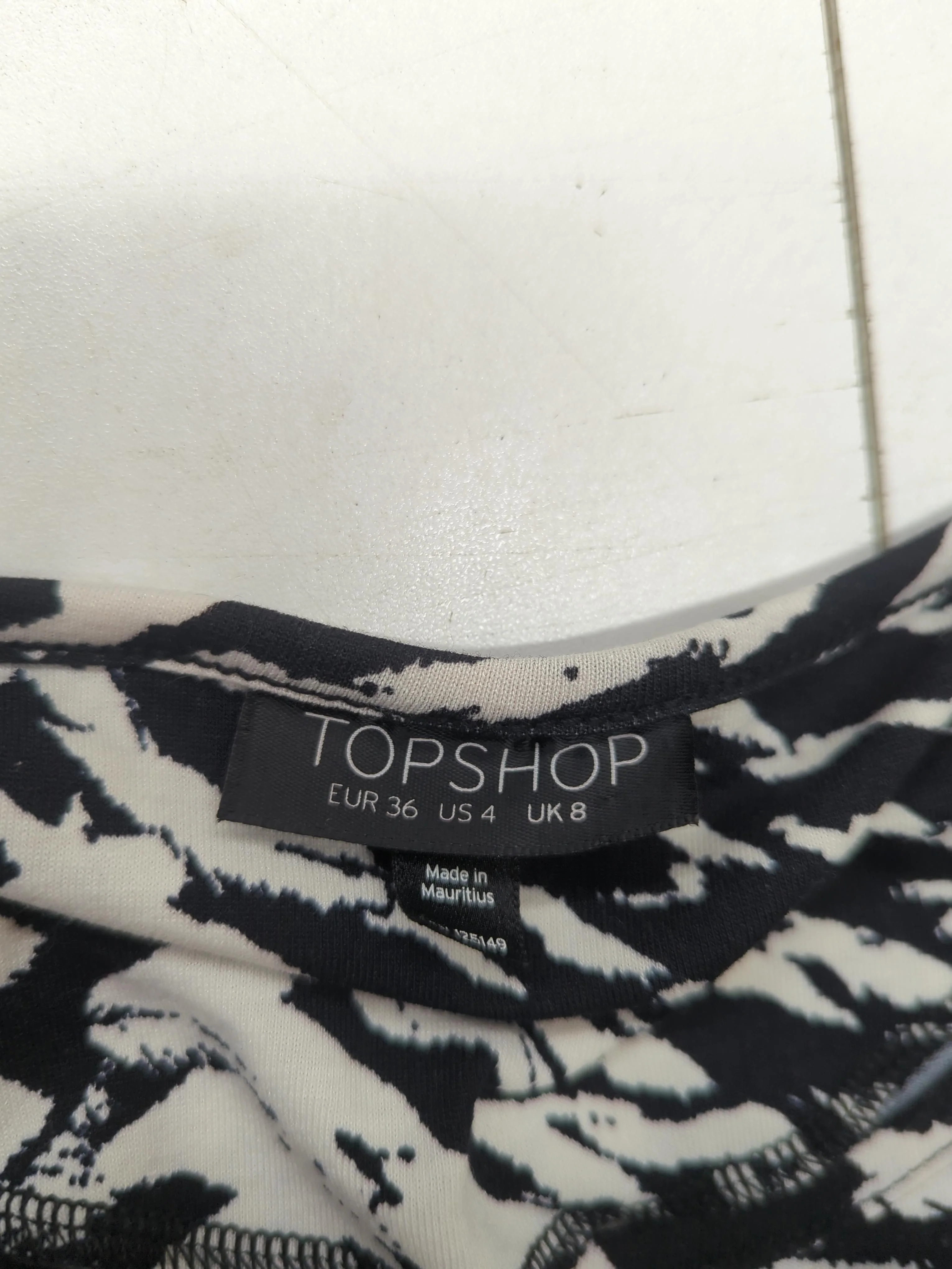 Topshop Bodycon Midi Dress in Multi - Image 5