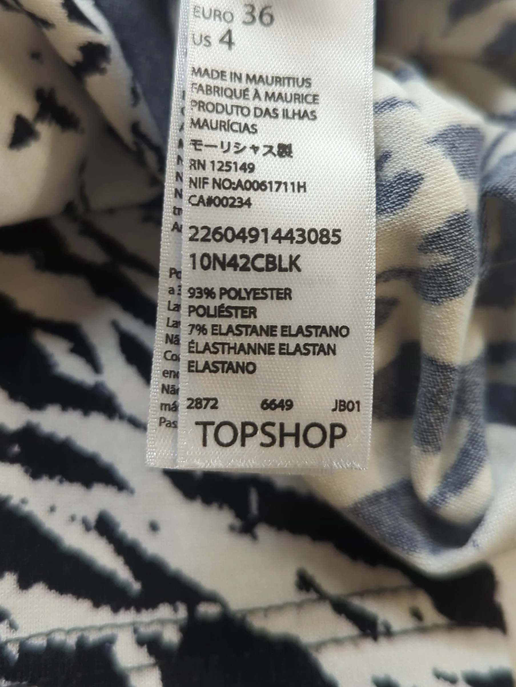 Topshop Bodycon Midi Dress in Multi - Image 6