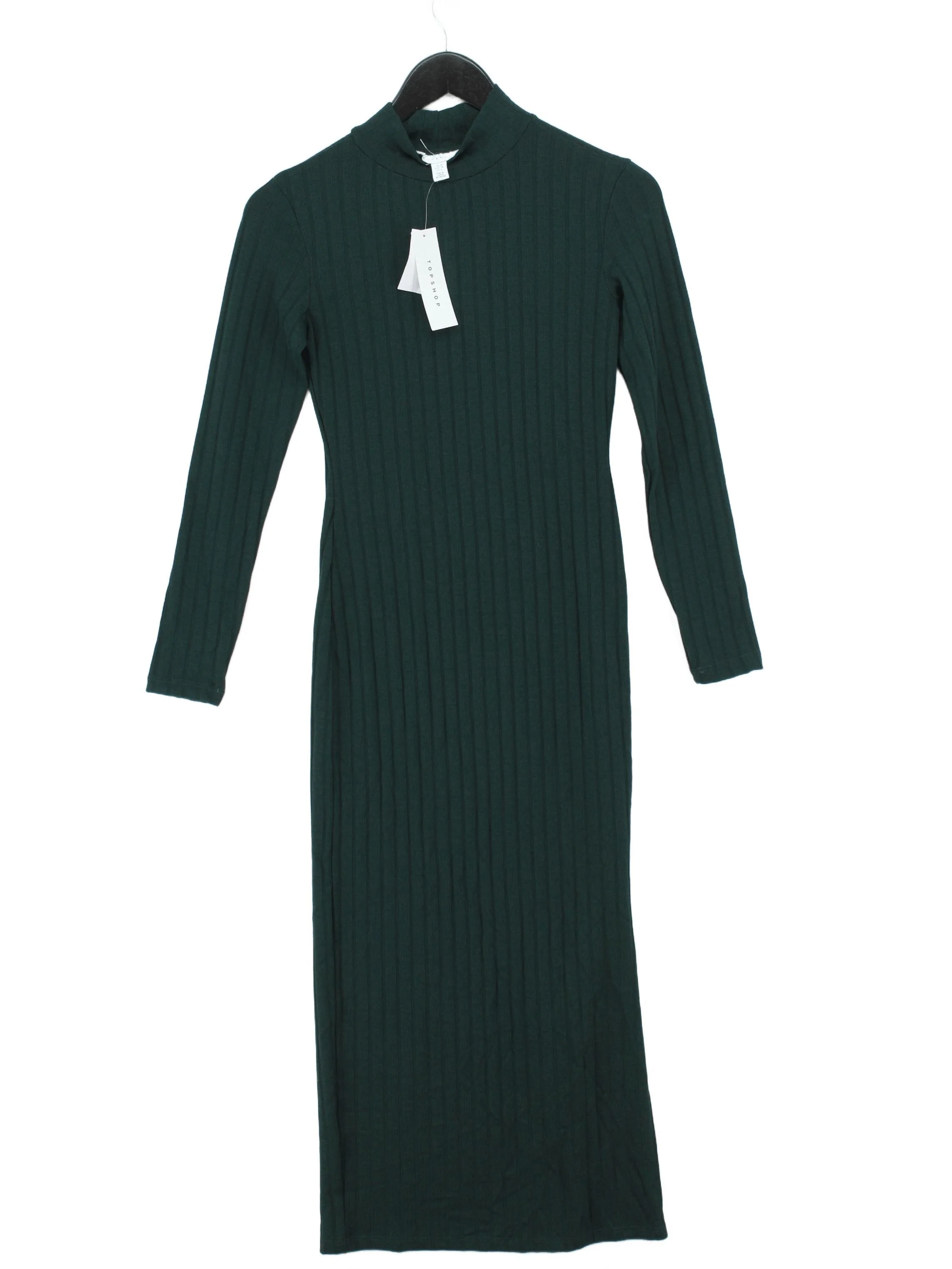 Topshop Bodycon Midi Dress UK10 in Green