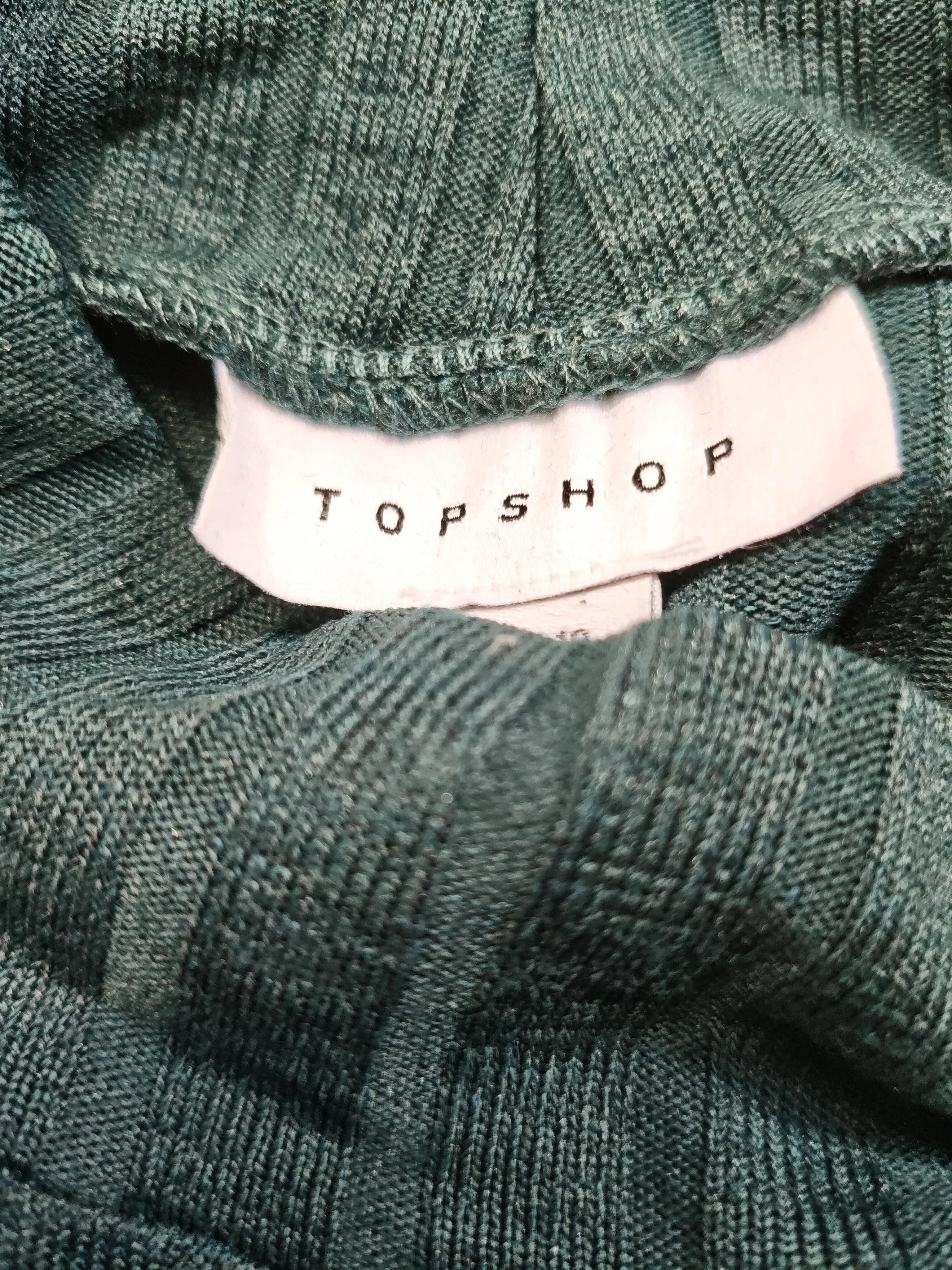 Topshop Bodycon Midi Dress UK10 in Green - Image 6