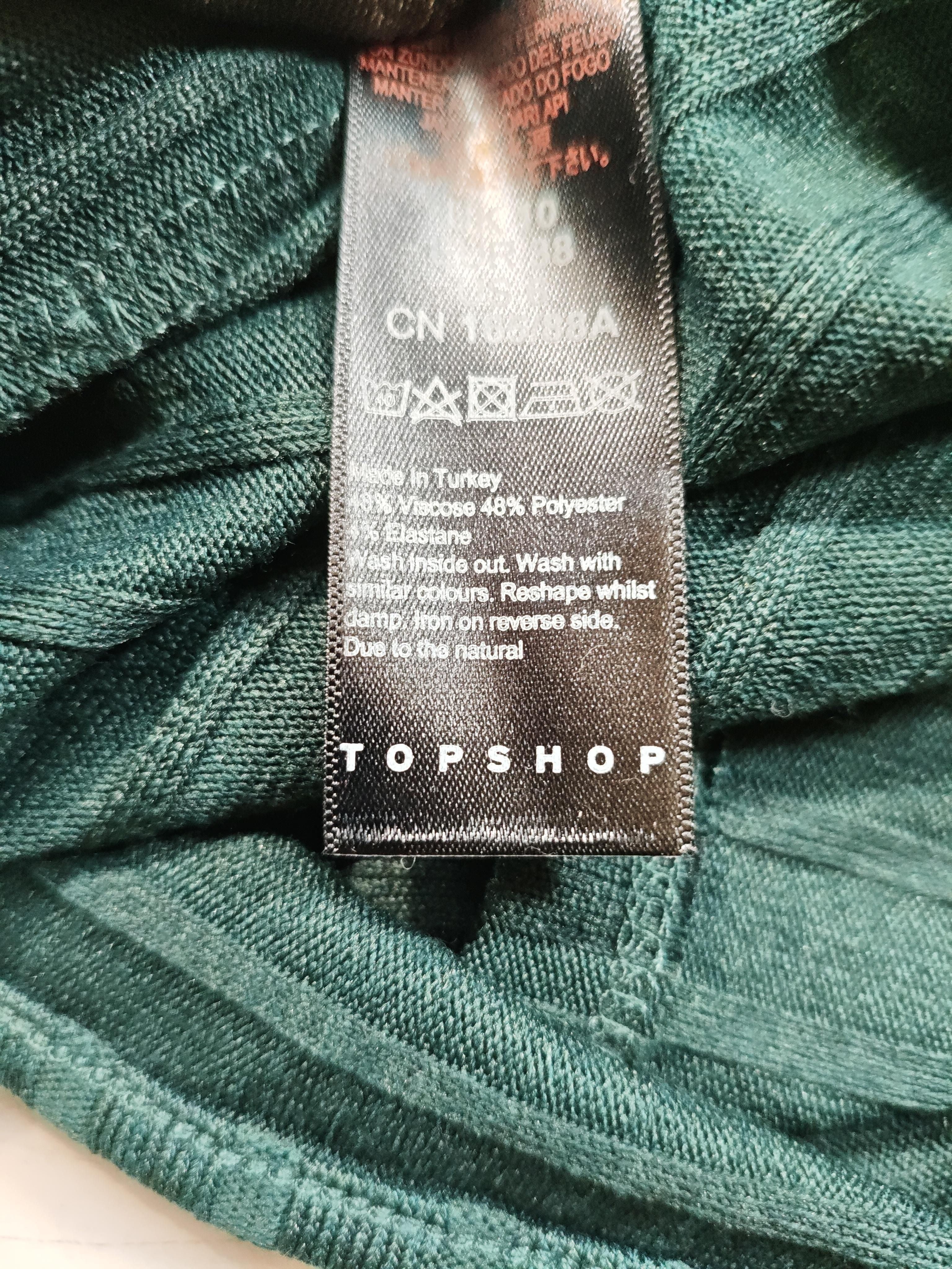 Topshop Bodycon Midi Dress UK10 in Green - Image 7