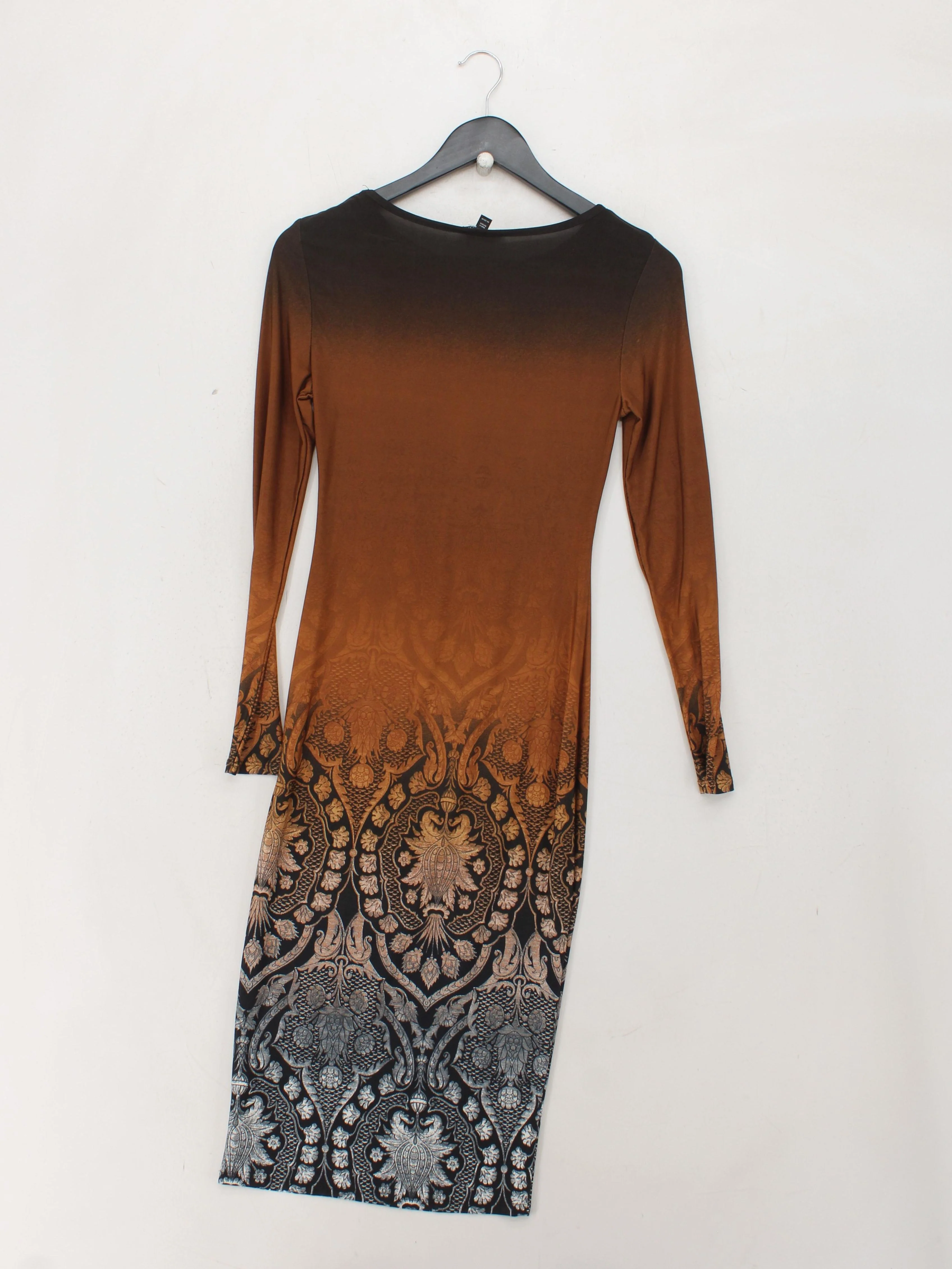Topshop Bodycon Midi Dress UK8 in Multi - Image 2