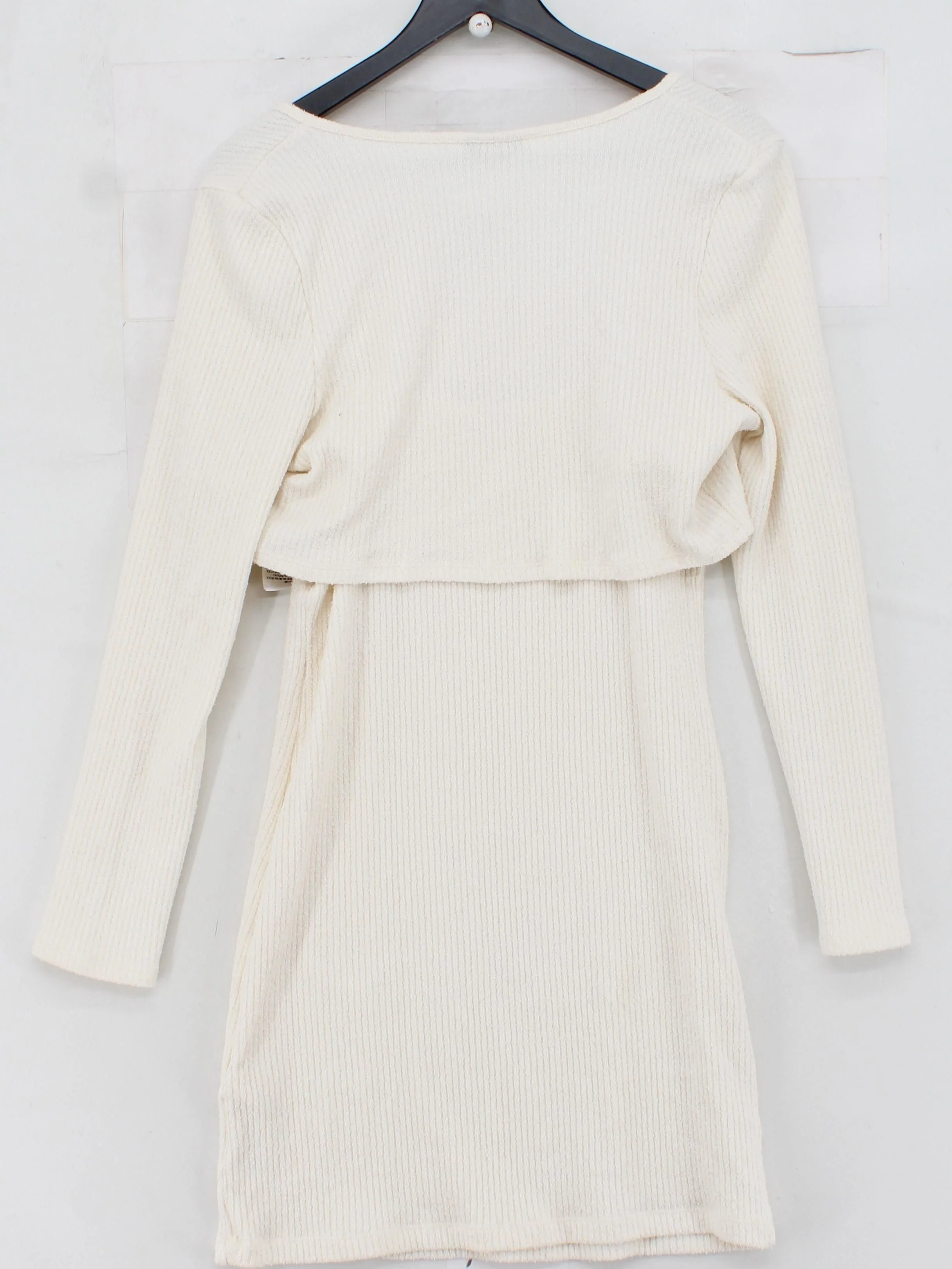 Topshop Bodycon Mini Dress in Cream - Image 2
