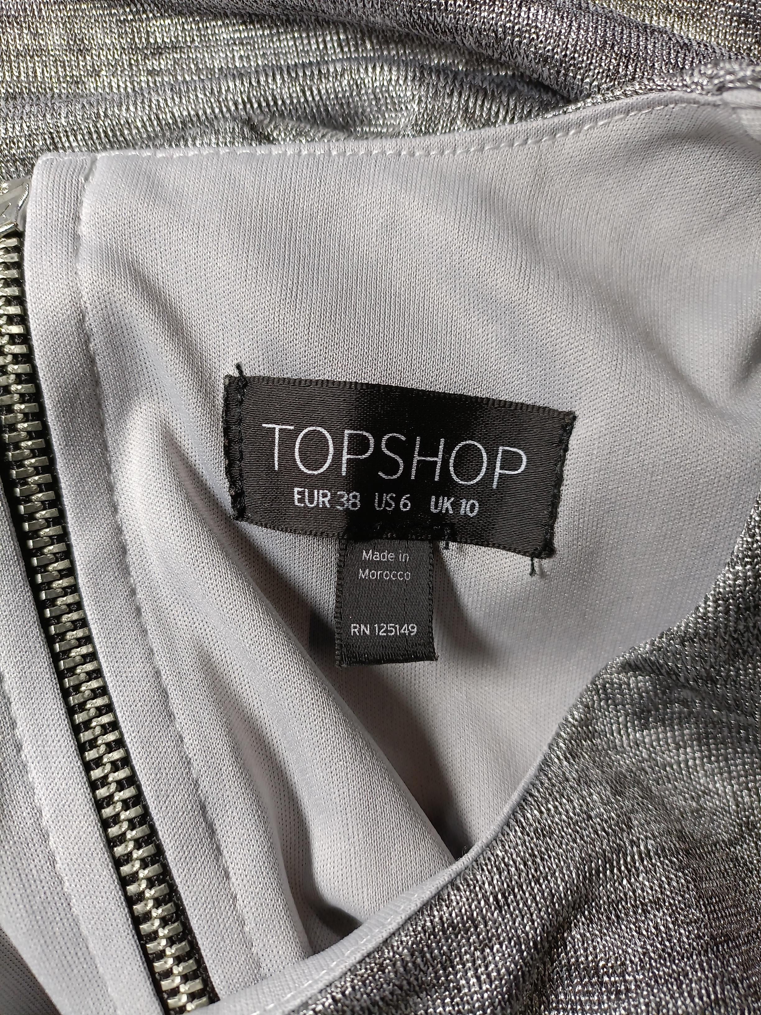 Topshop Bodycon Mini Dress in Grey - Image 5