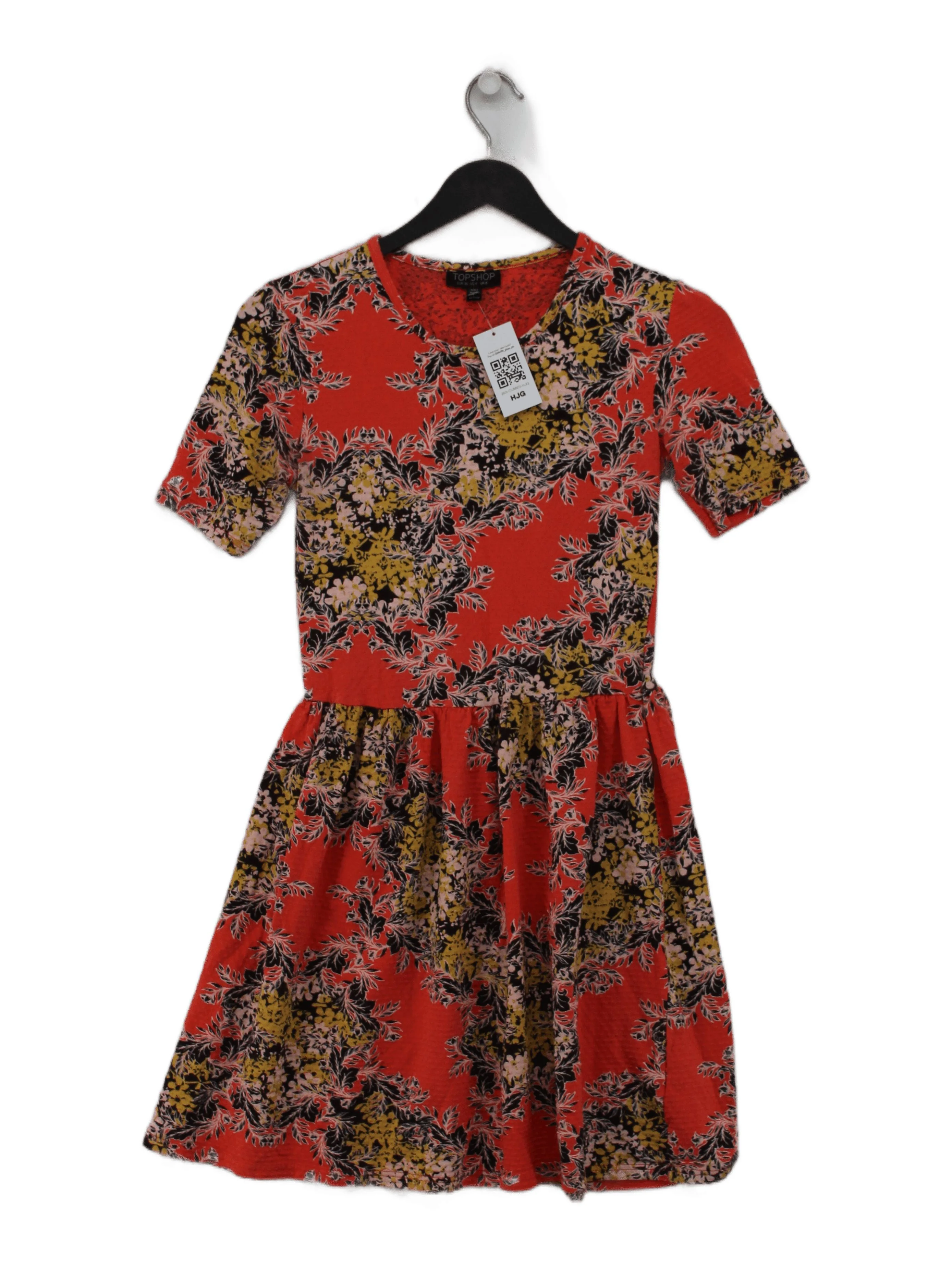 Topshop Bodycon Mini Dress S in Orange