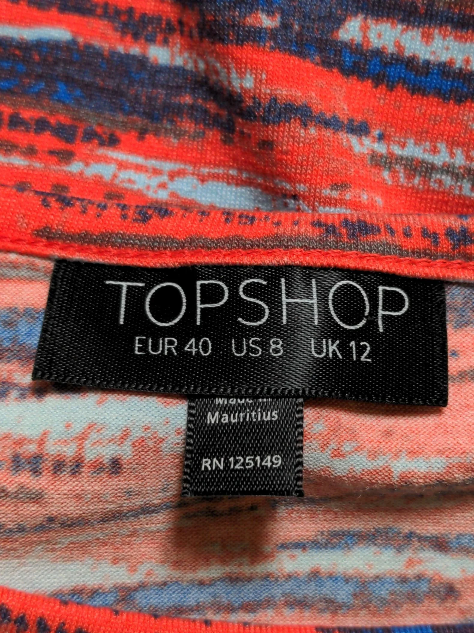 Topshop Bodycon Mini Dress UK12 in Black - Image 5