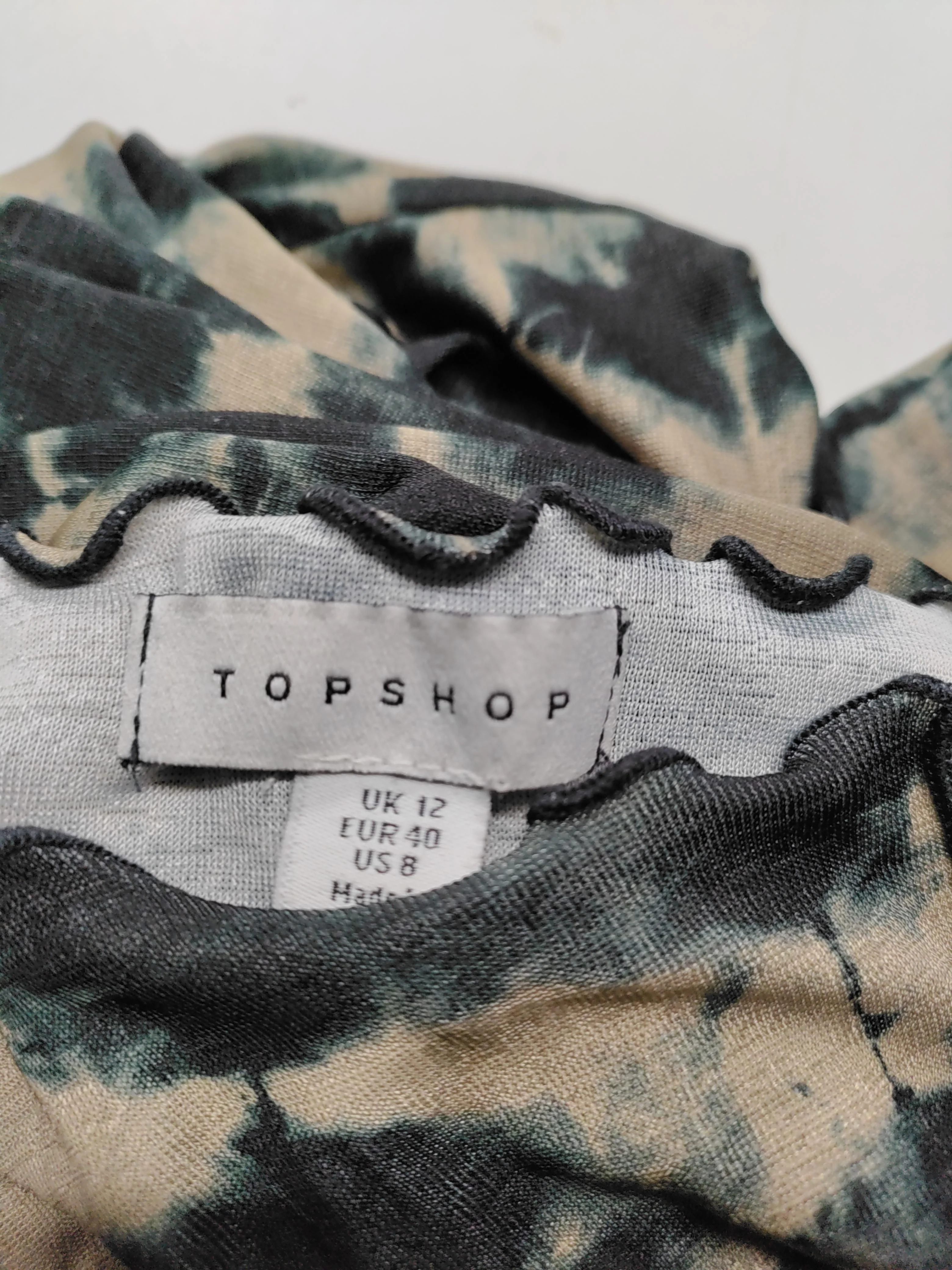 Topshop Bodycon Mini Dress UK12 in Multi - Image 5