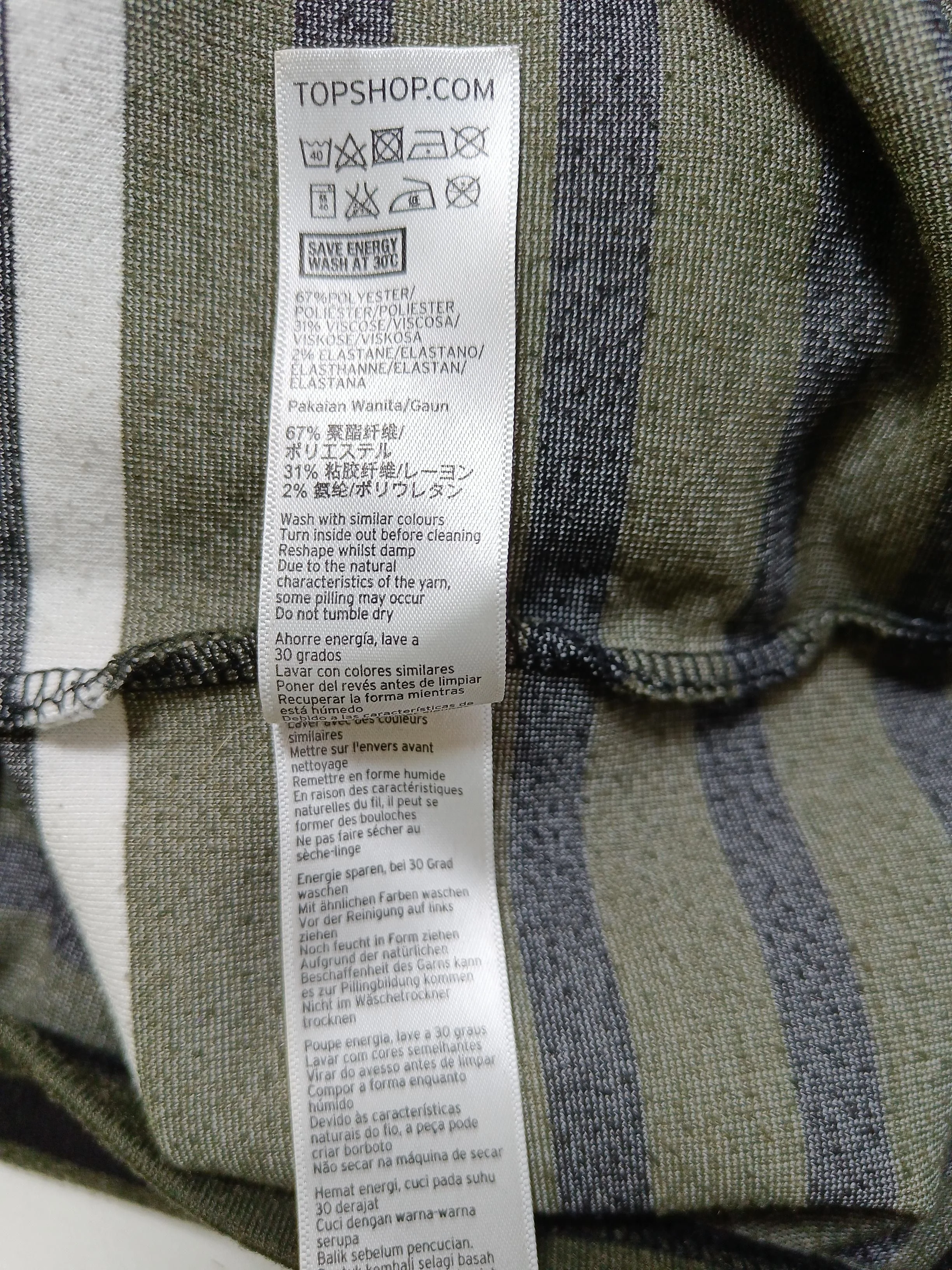 Topshop Bodycon Mini Dress UK6 in Multi - Image 6
