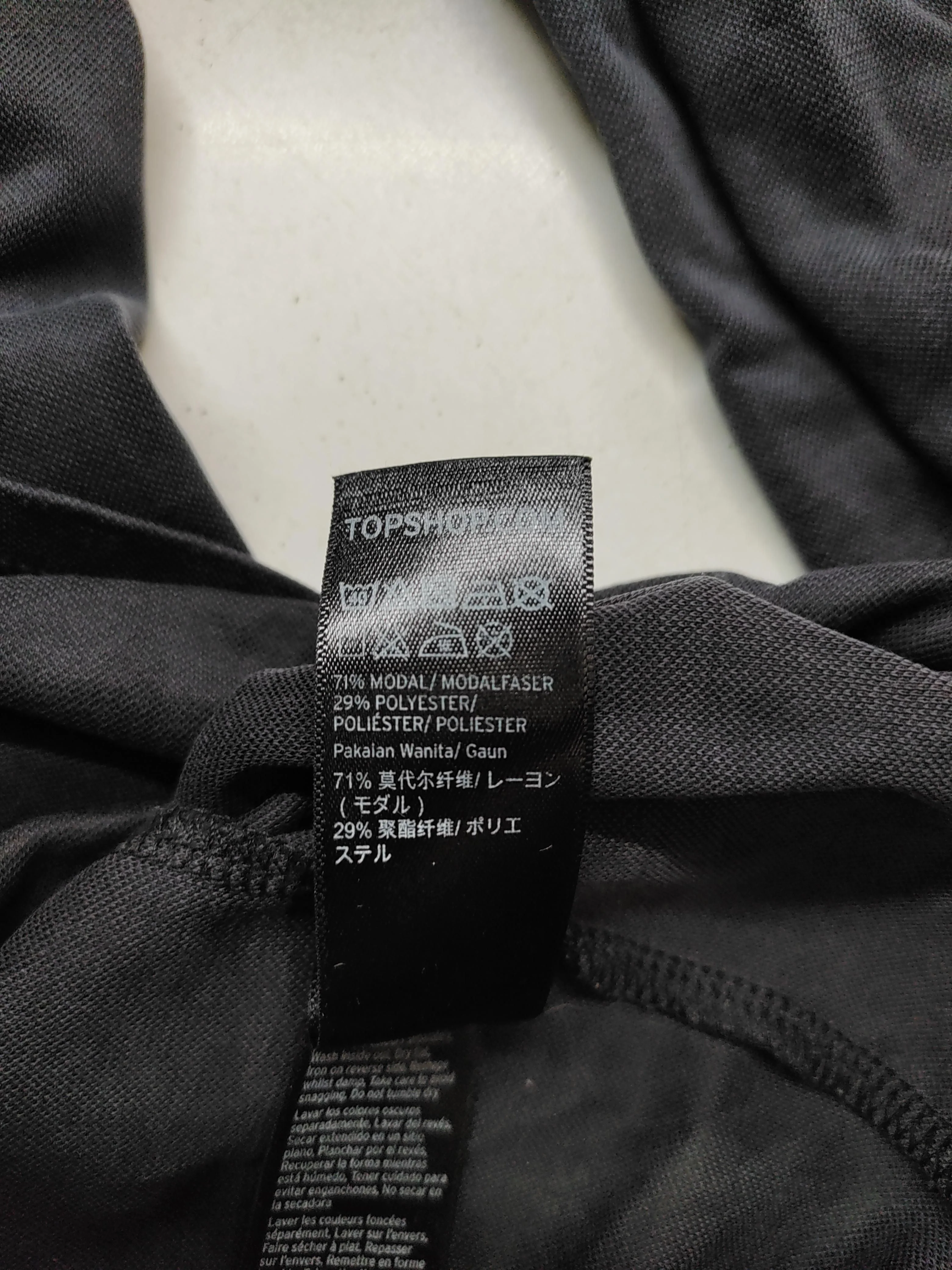 Topshop Bodycon Mini Dress UK8 in Black - Image 6