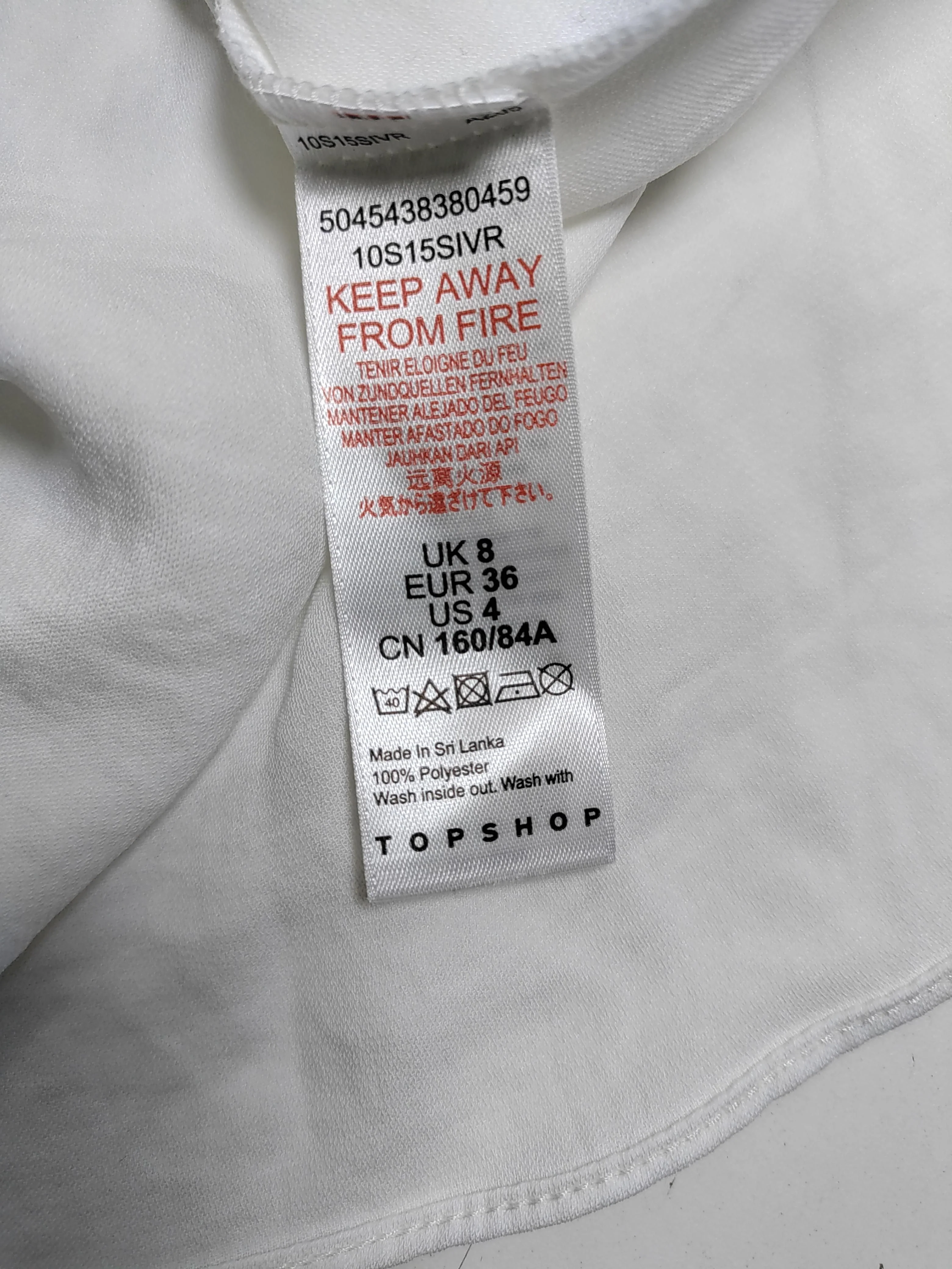 Topshop Jumper Midi Dress UK8 in White - Image 6