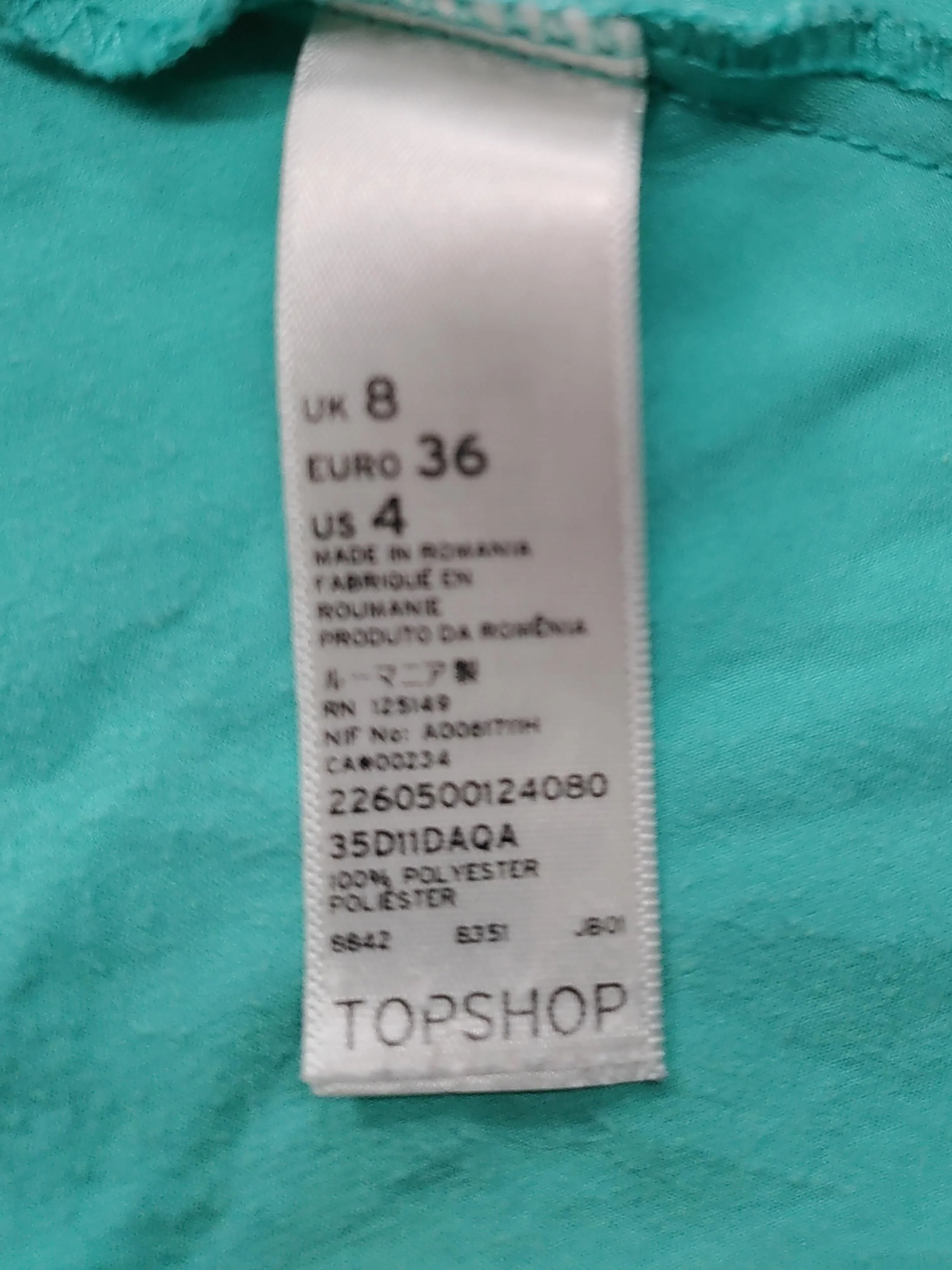 Topshop Maxi Dress UK8 in Green - Image 6