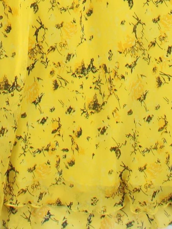 Topshop Maxi Dress UK8 in Yellow - Image 4