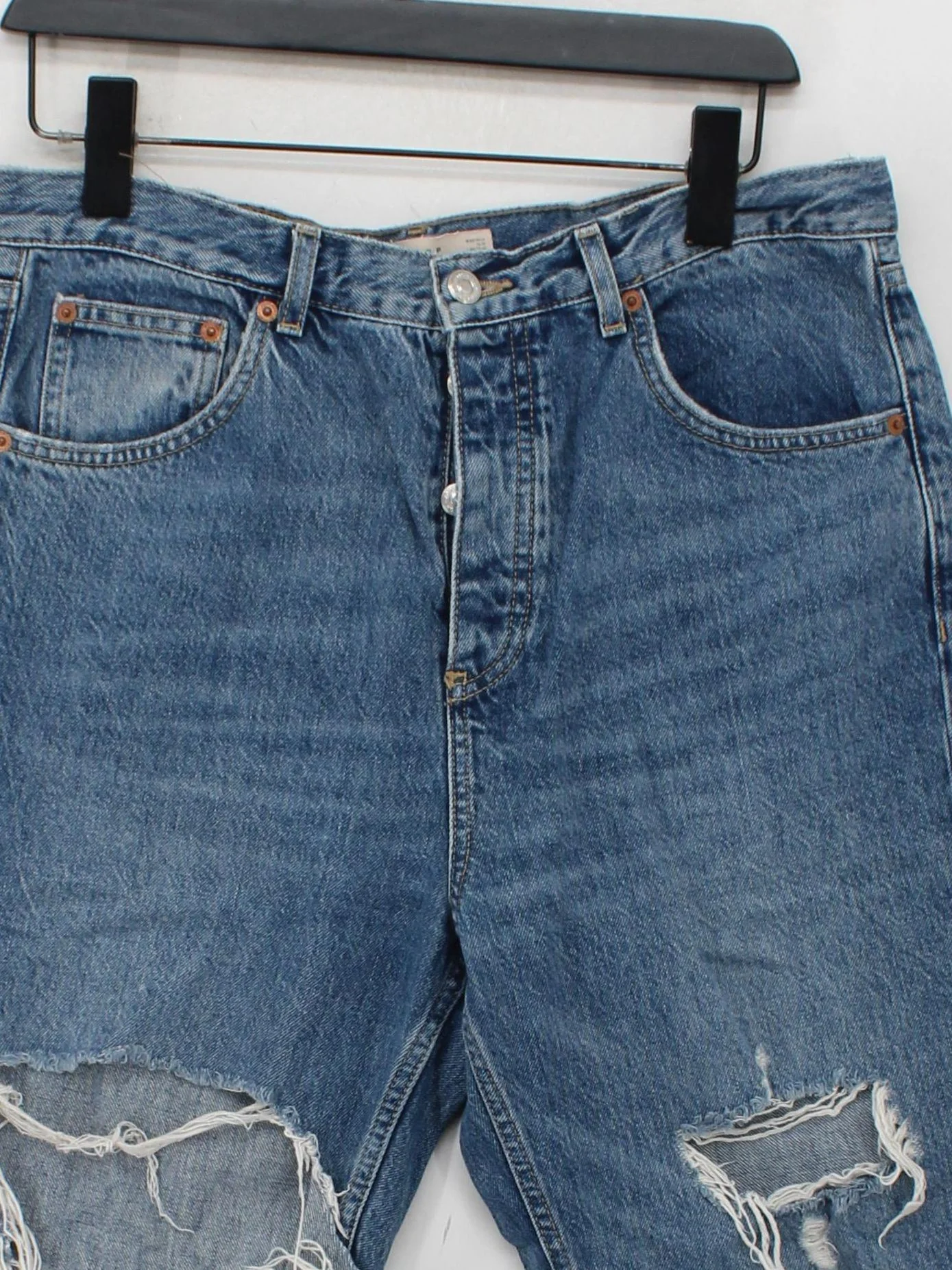 Topshop Men's Jeans M Blue 100% Cotton Straight - Image 3